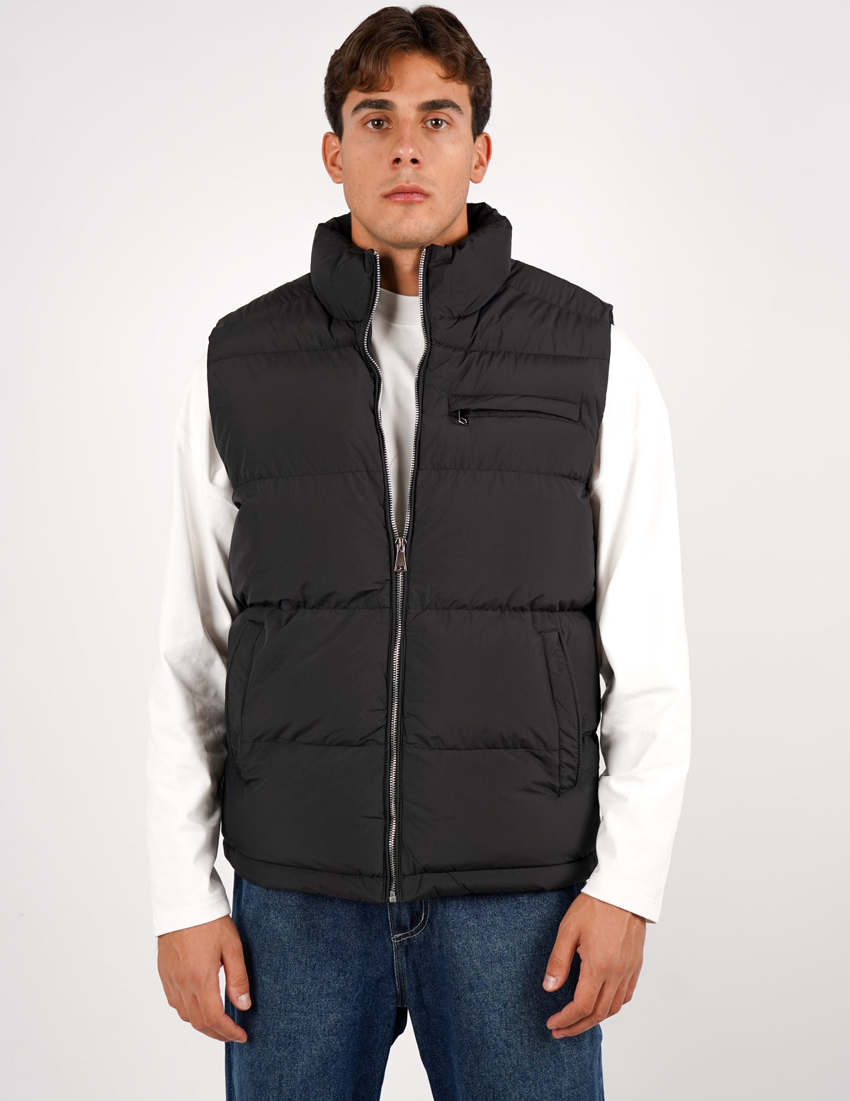 SMANICATO IMBOTTITO CON ZIP
