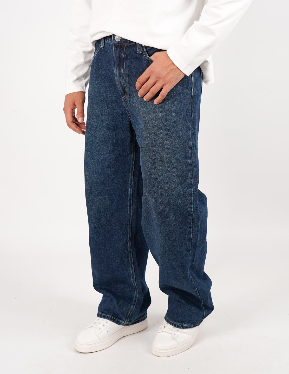 JEANS BAGGY TINTA UNITA