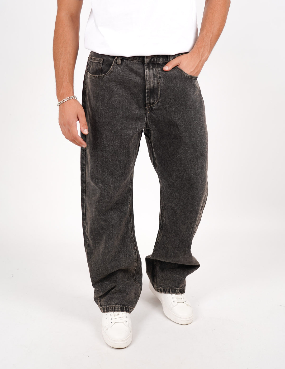jeans cinque tasche baggy fit