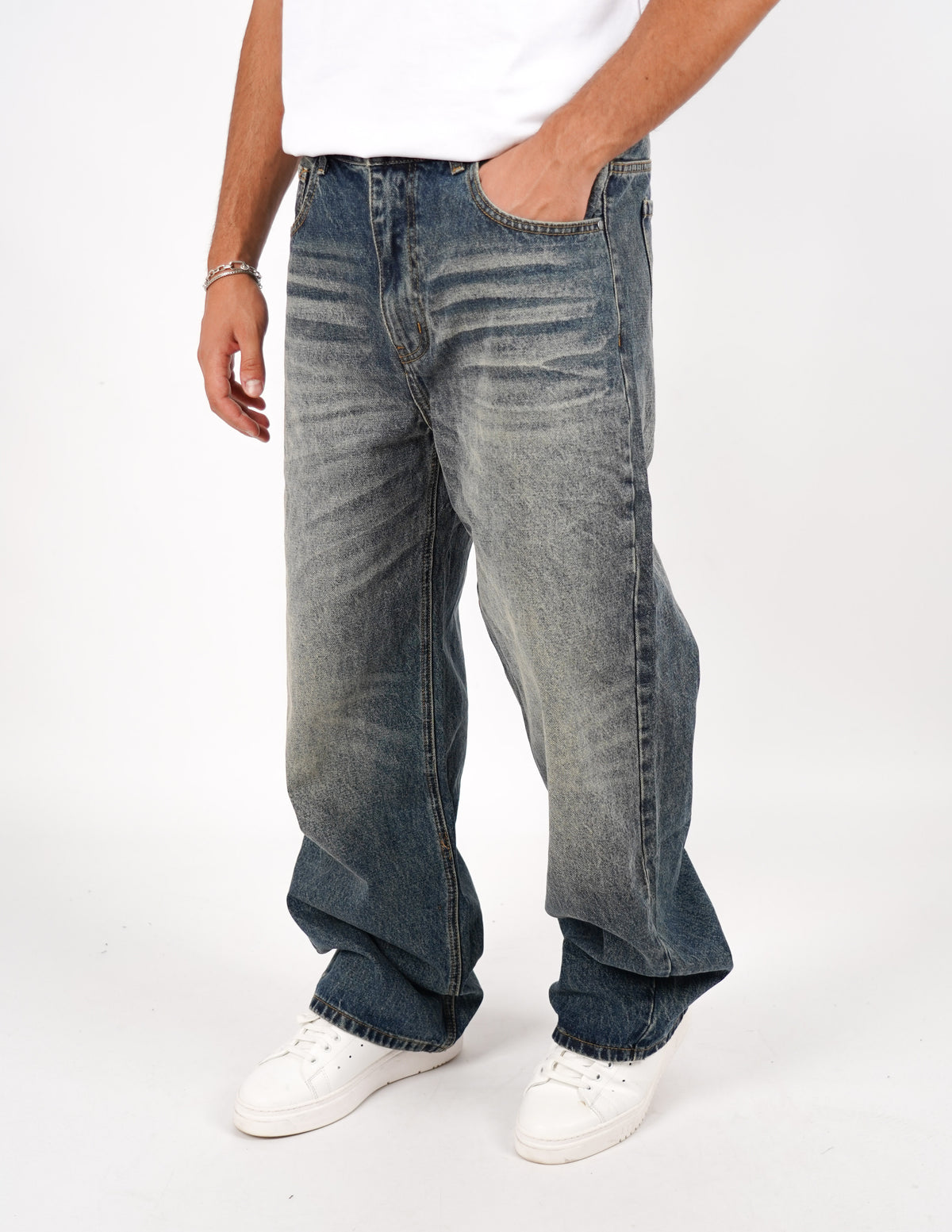 JEANS CINQUE TASCHE BAGGY FIT