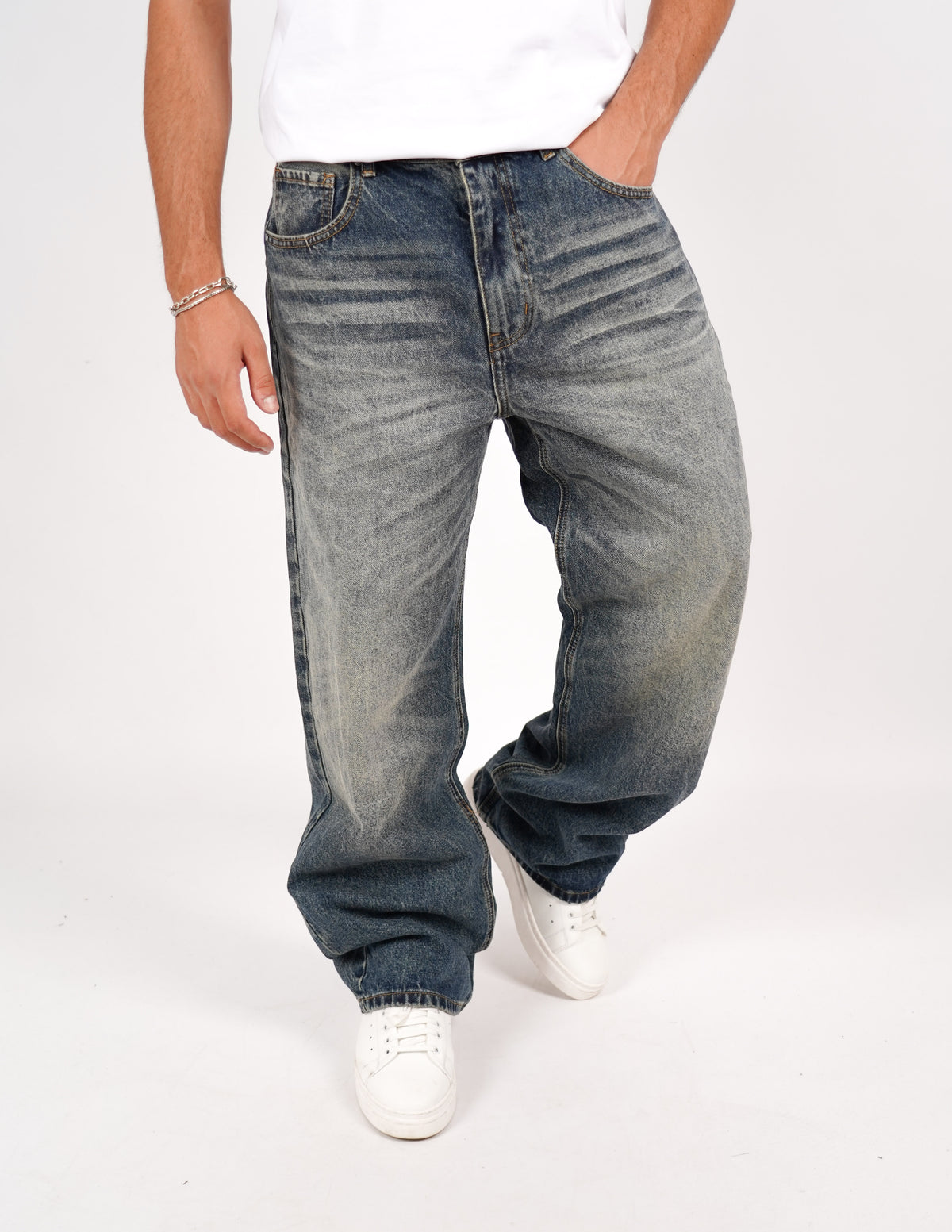 JEANS CINQUE TASCHE BAGGY FIT