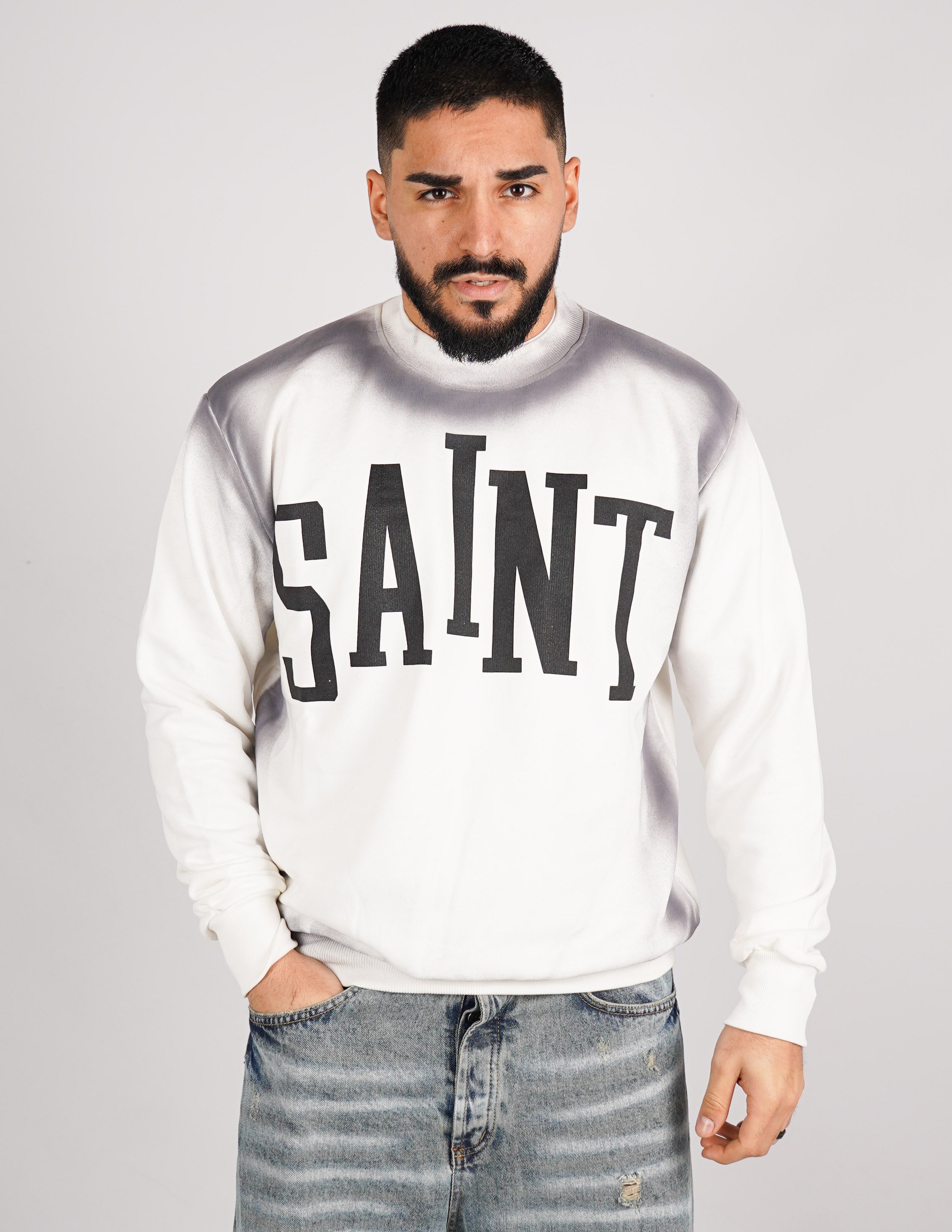 FELPA GIROCOLLO SLAVATA "SAINT"