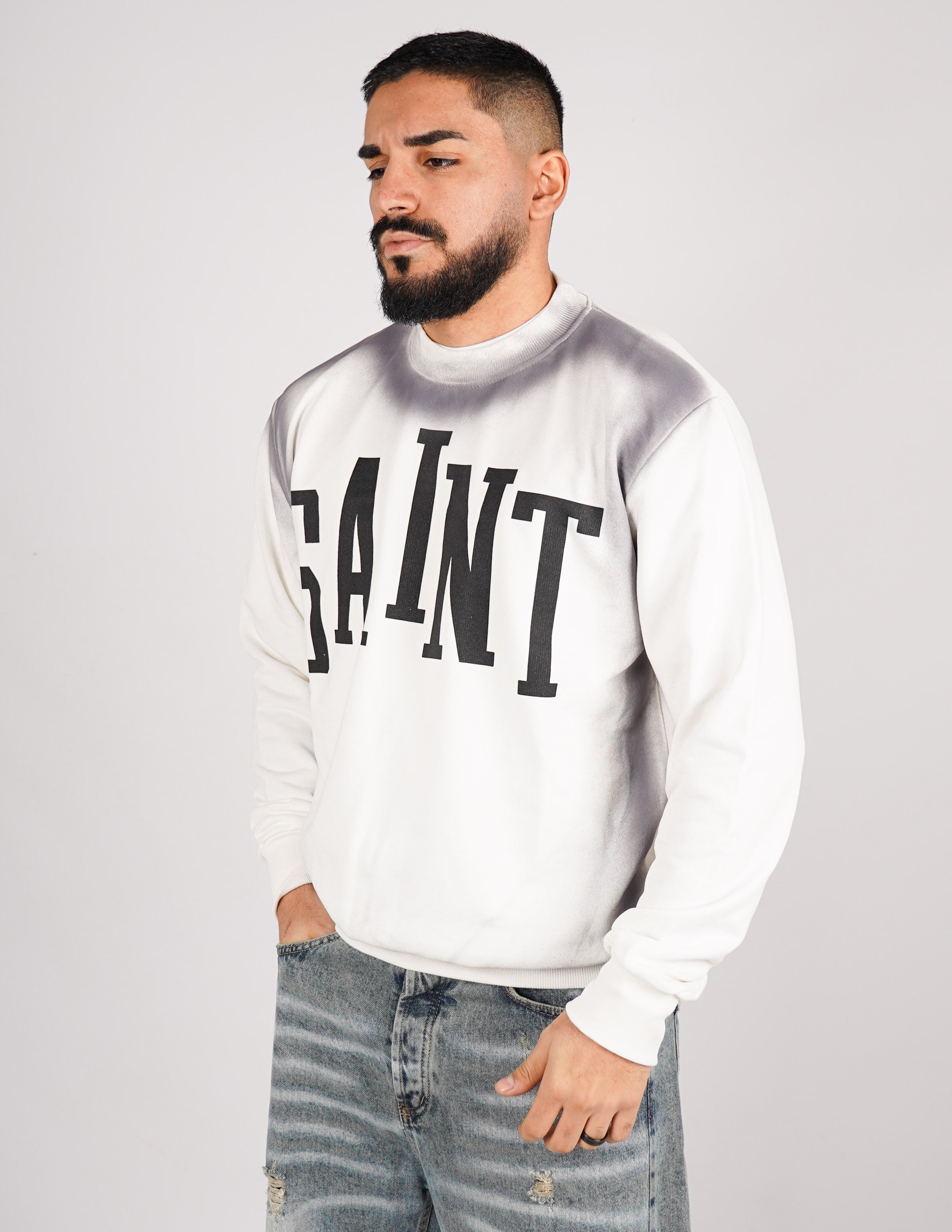 FELPA GIROCOLLO SLAVATA "SAINT"