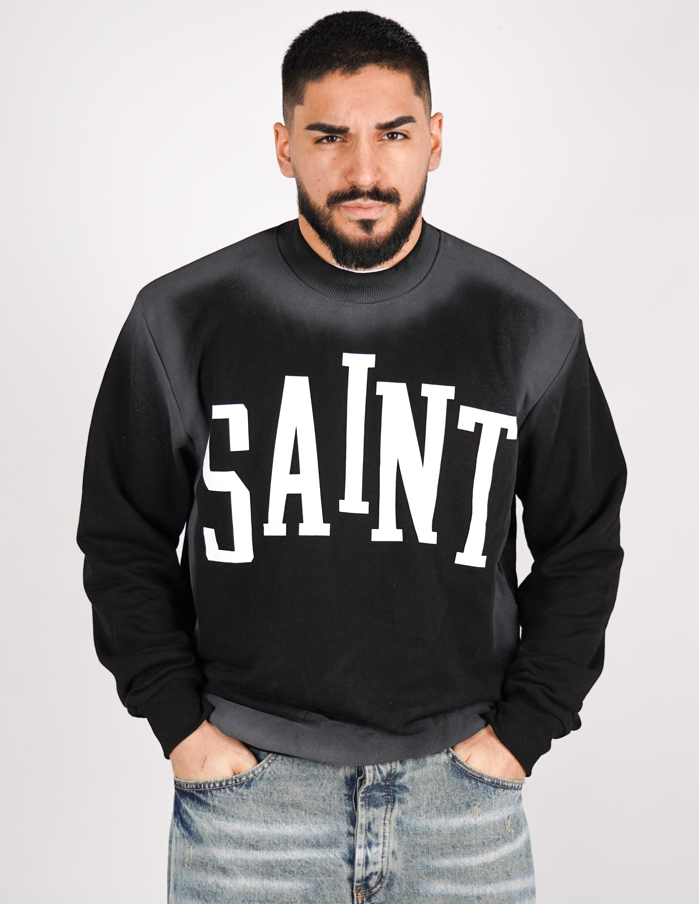 FELPA GIROCOLLO SLAVATA "SAINT"