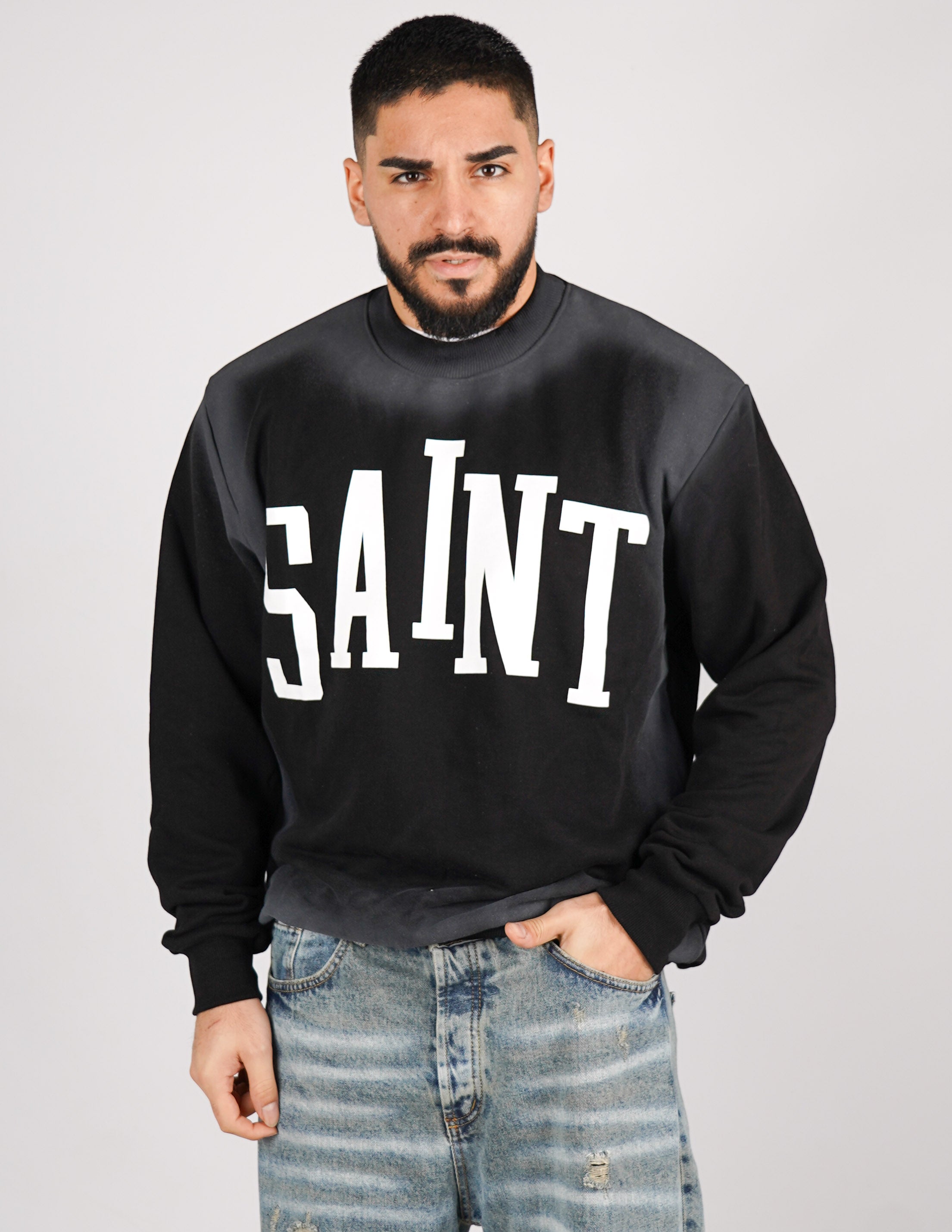 FELPA GIROCOLLO SLAVATA "SAINT"