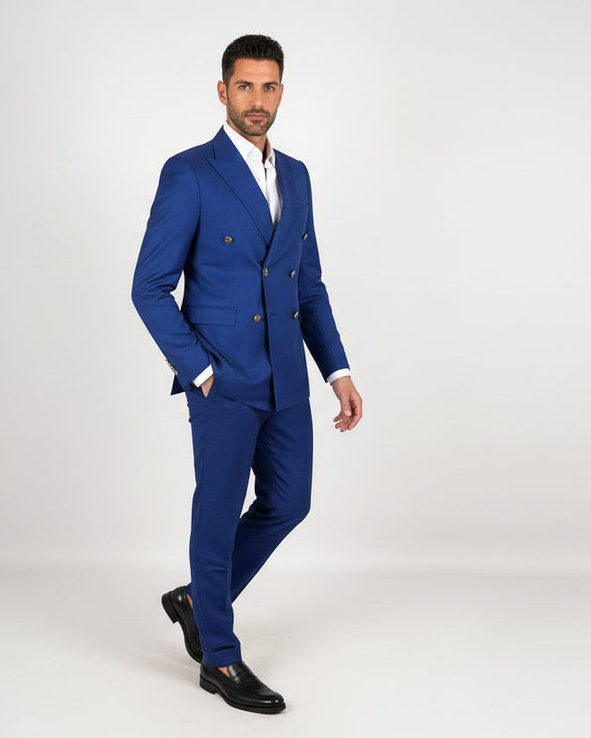 ABITO UOMO ELEGANTE con bottoni a contrasto