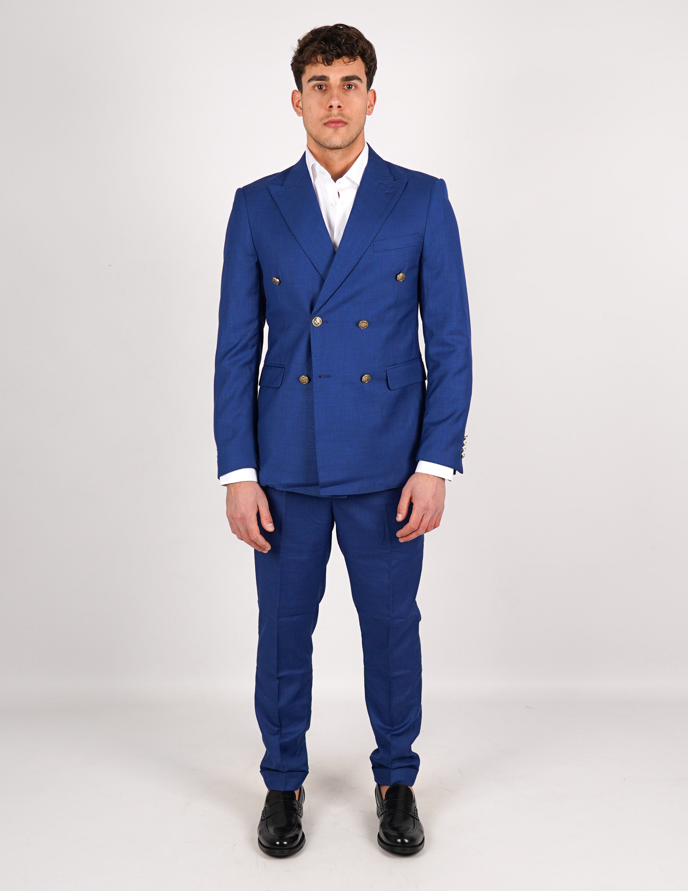 ABITO UOMO ELEGANTE con bottoni a contrasto