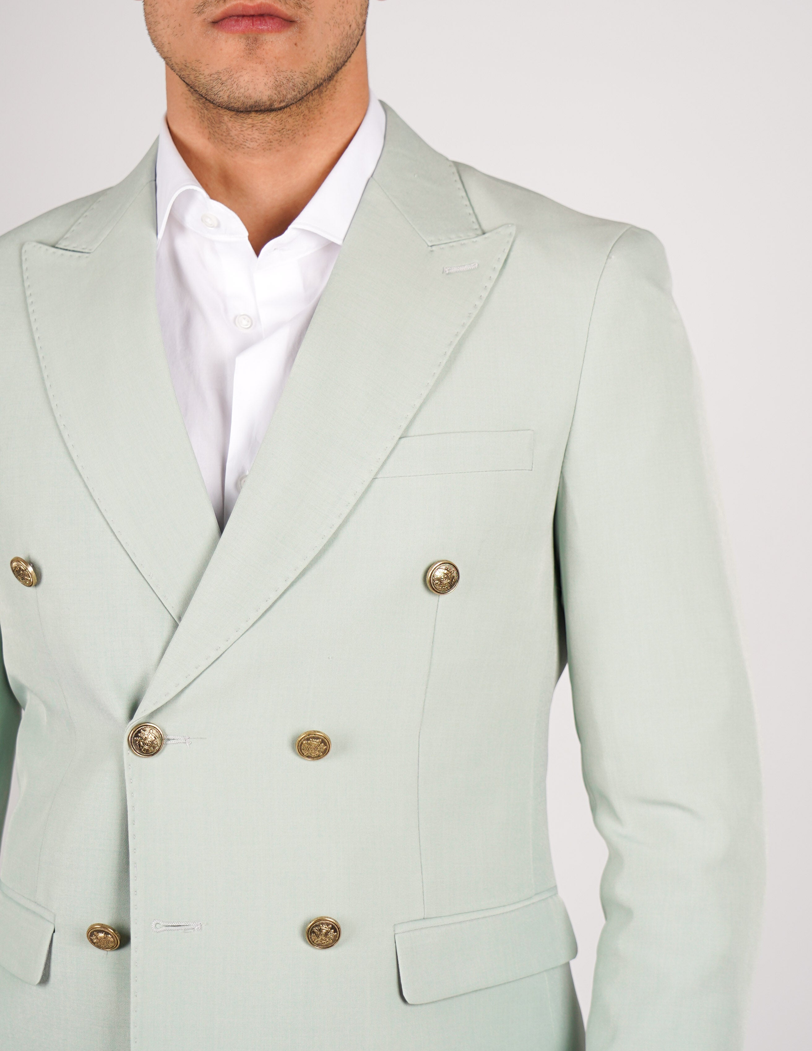 ABITO UOMO ELEGANTE con bottoni a contrasto