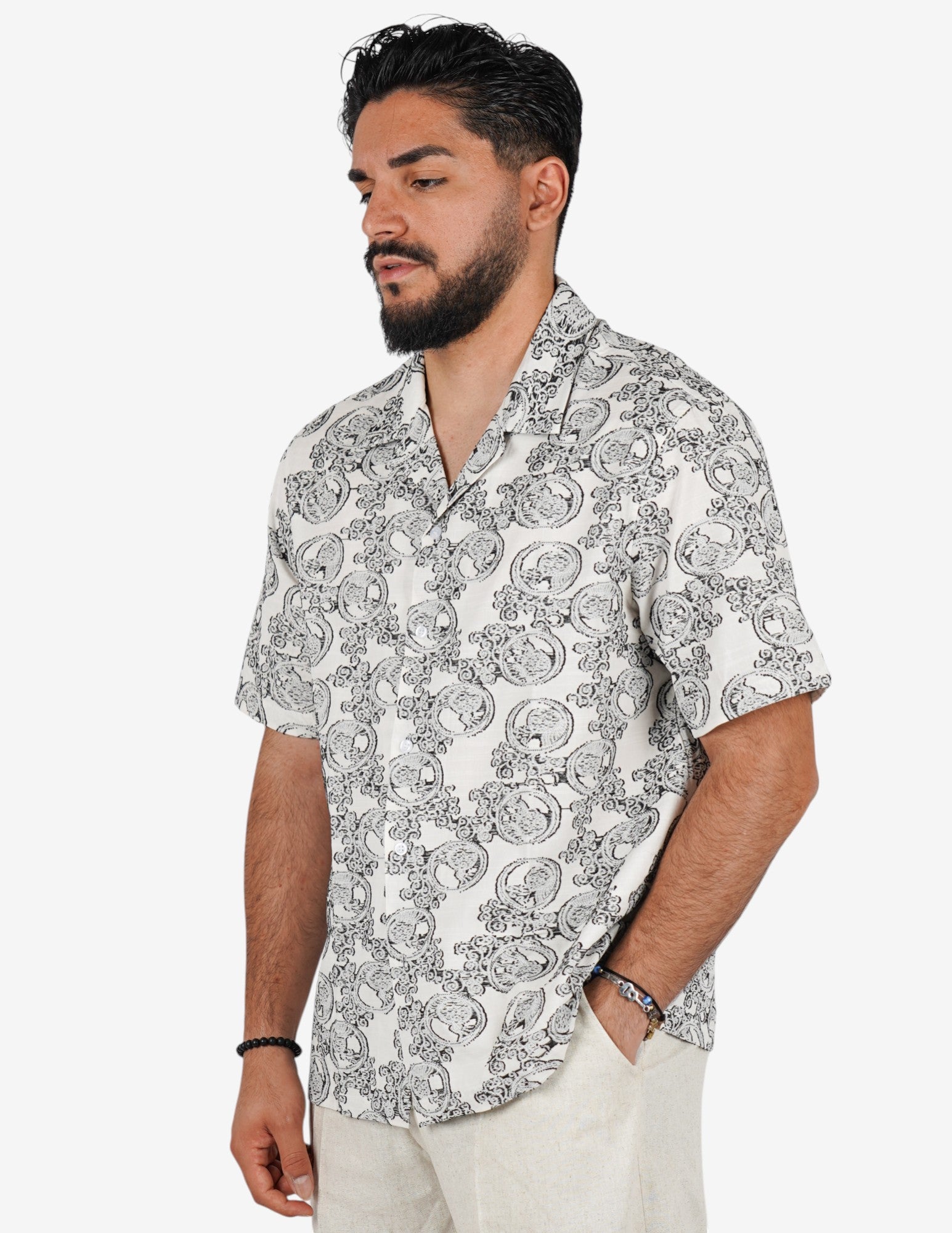camicia strutturata manica corta