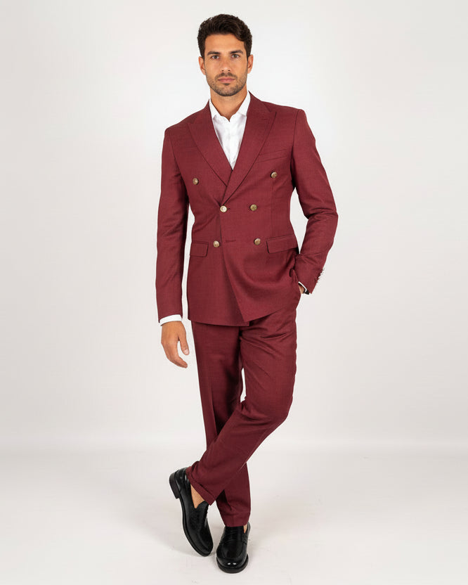 ABITO UOMO ELEGANTE con bottoni a contrasto