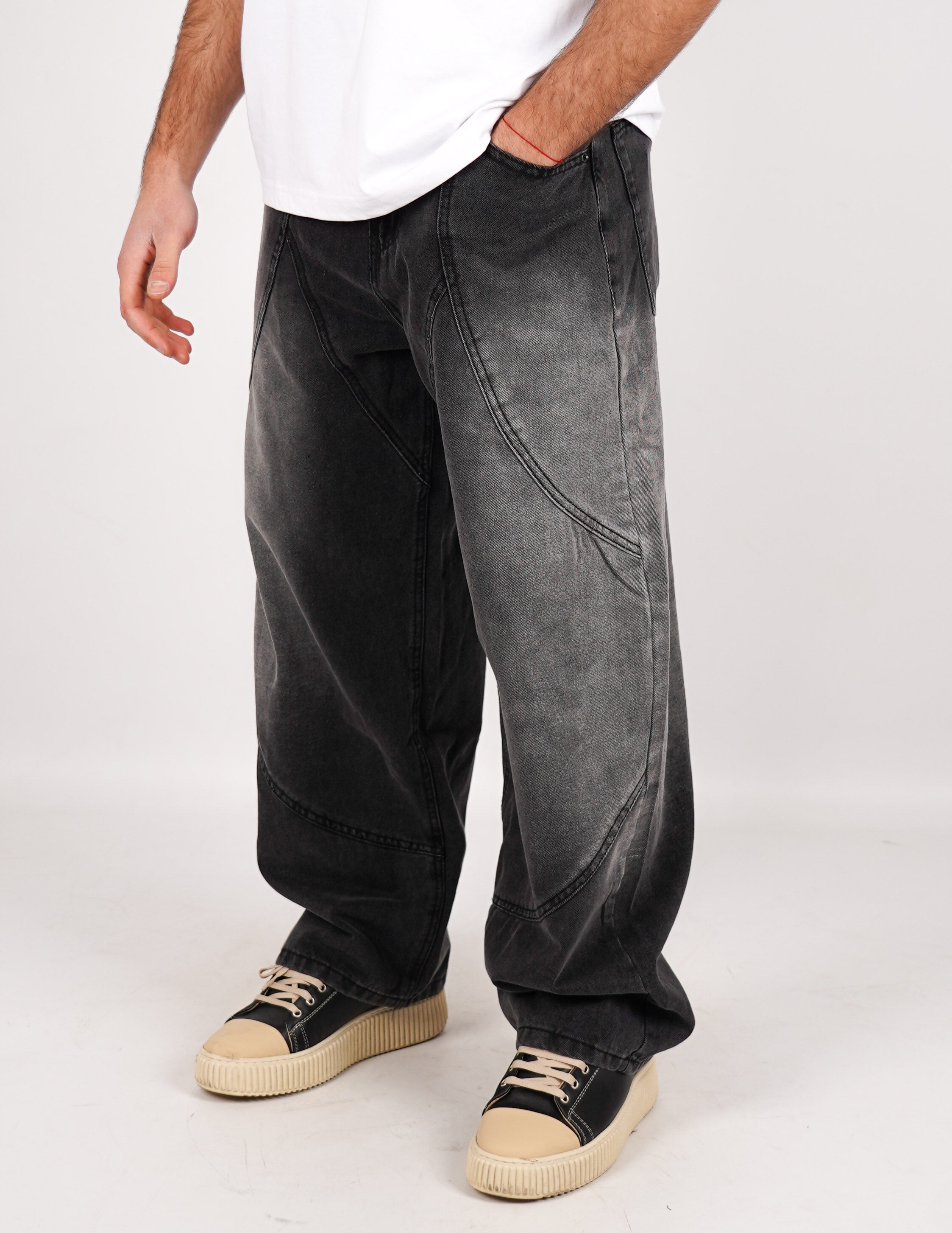 JEANS CINQUE TASCHE BALLOON