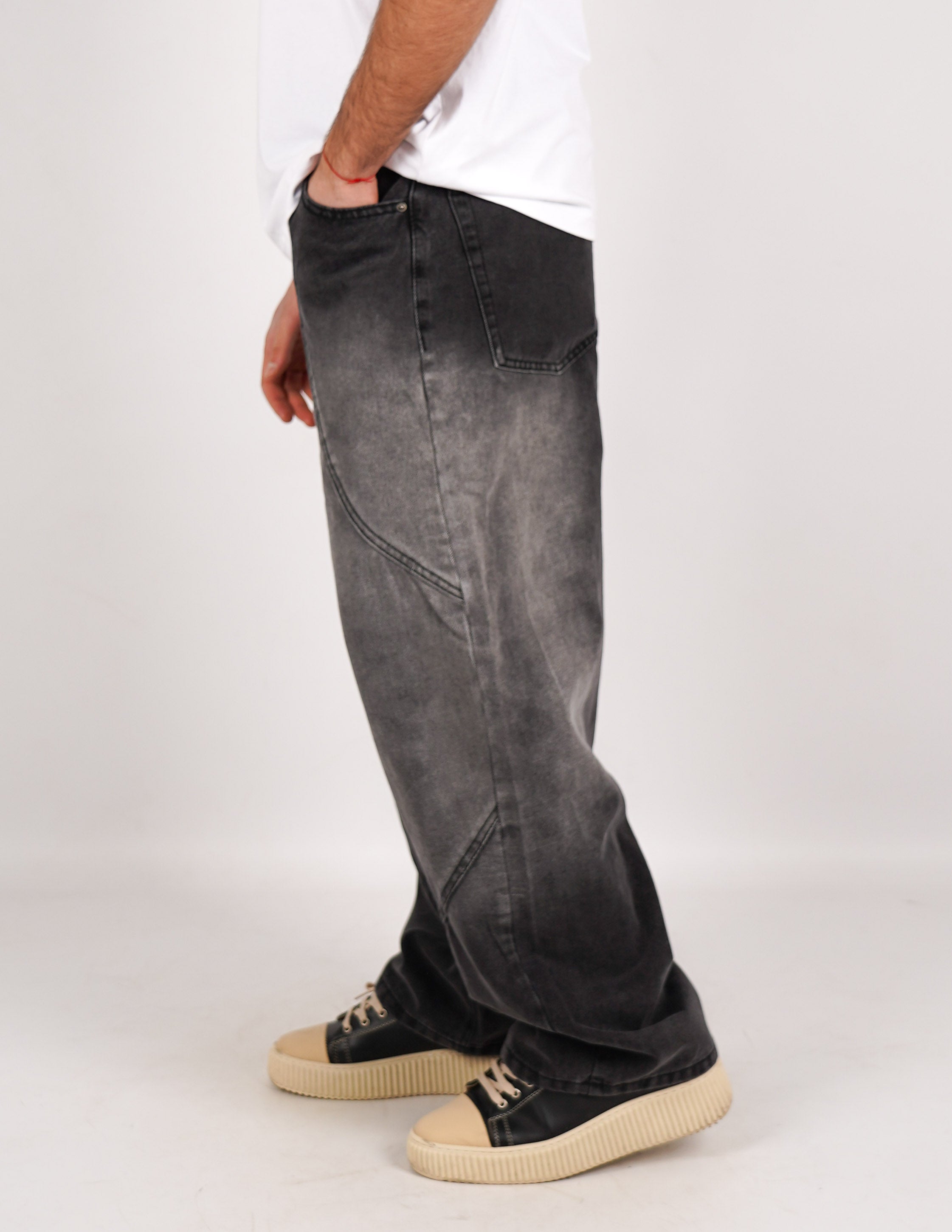 JEANS CINQUE TASCHE BALLOON