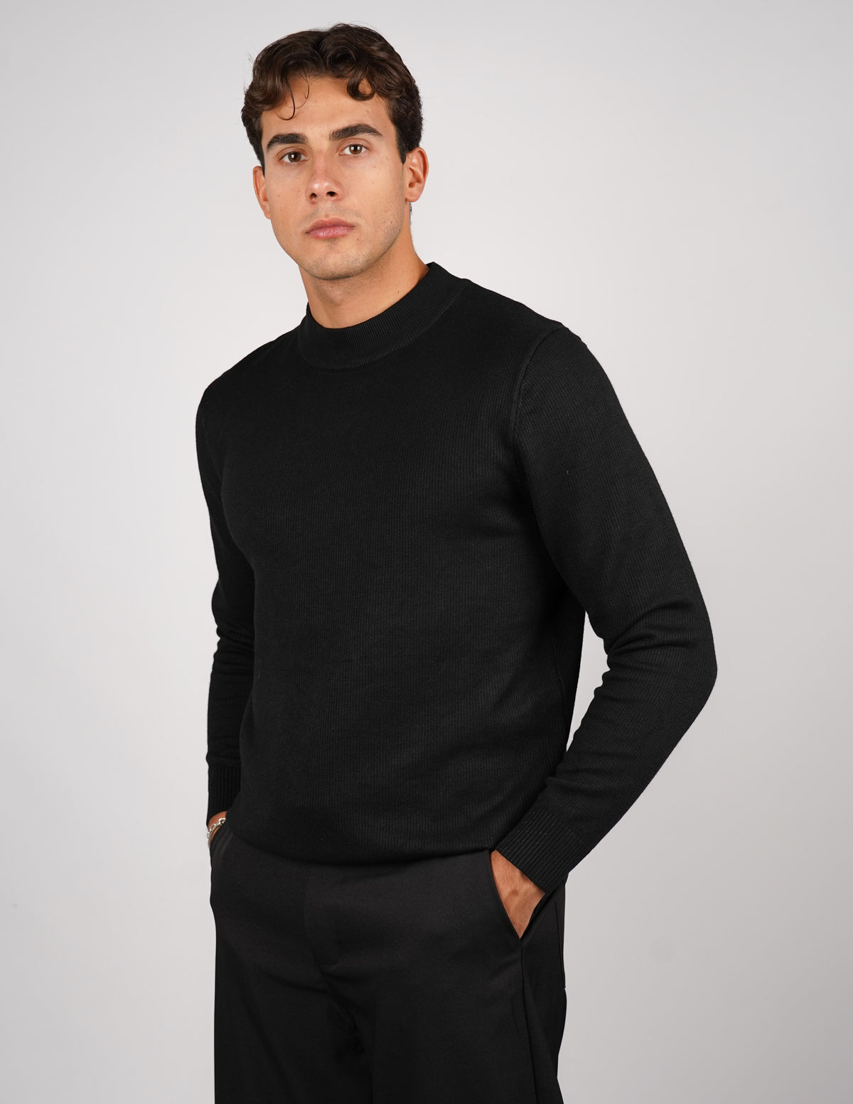 MAGLIA MEZZO COLLO MISTO LANA