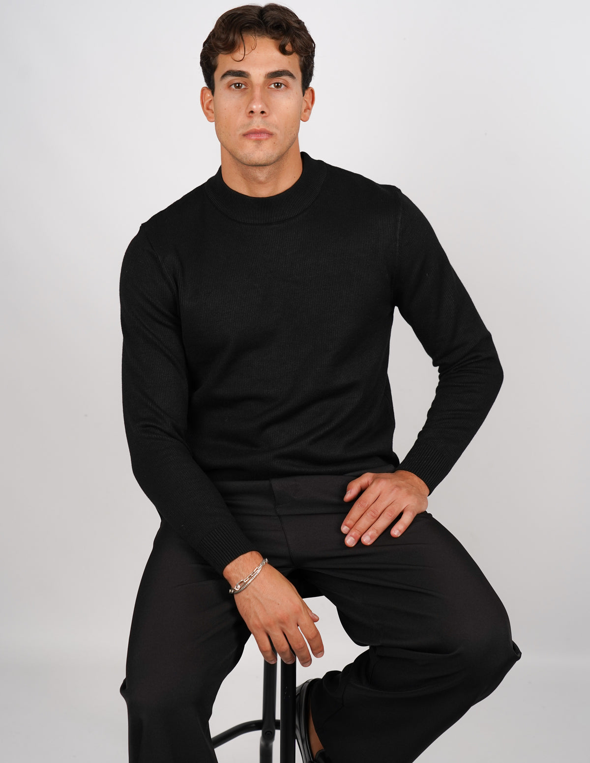 MAGLIA MEZZO COLLO MISTO LANA