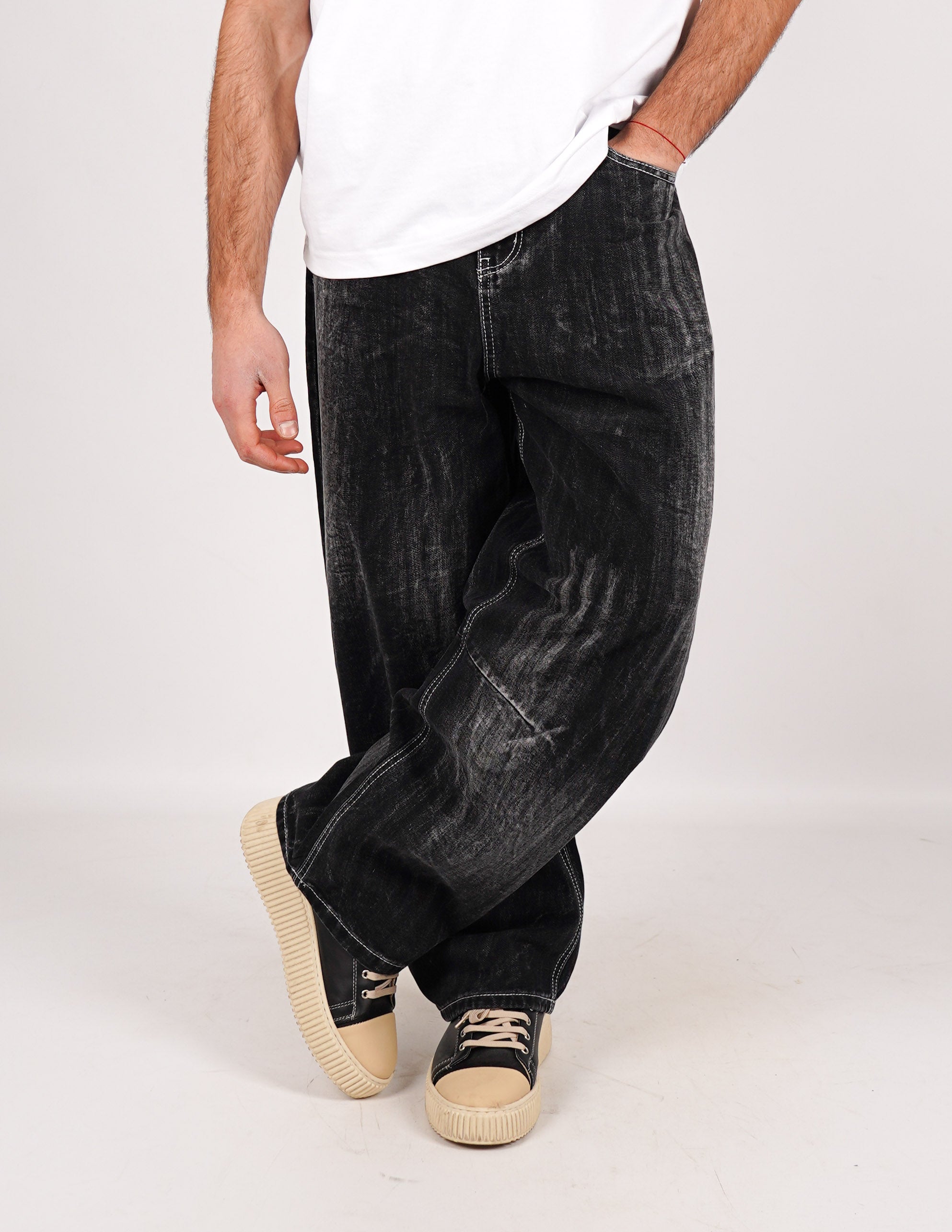 JEANS CINQUE TASCHE BALLOON