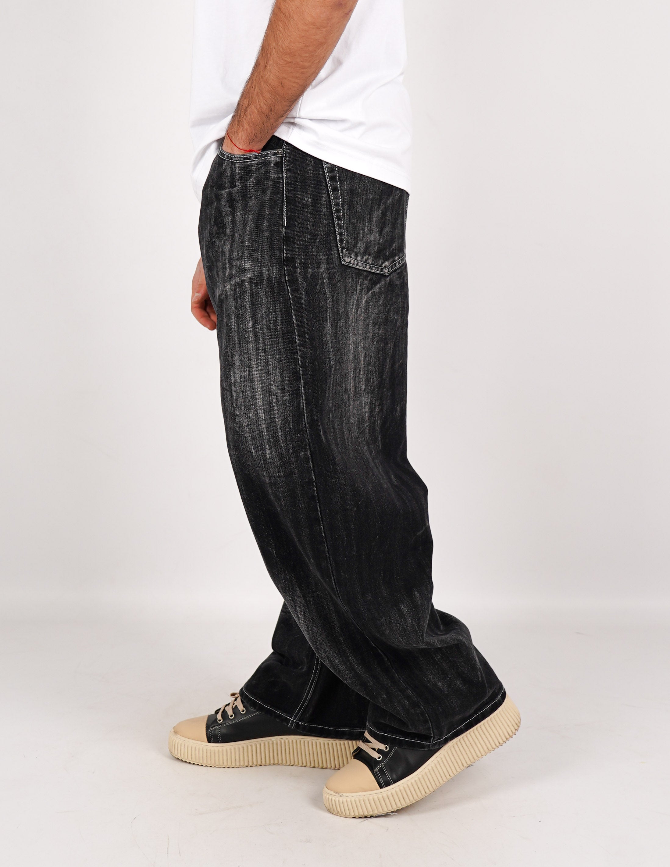 JEANS CINQUE TASCHE BALLOON