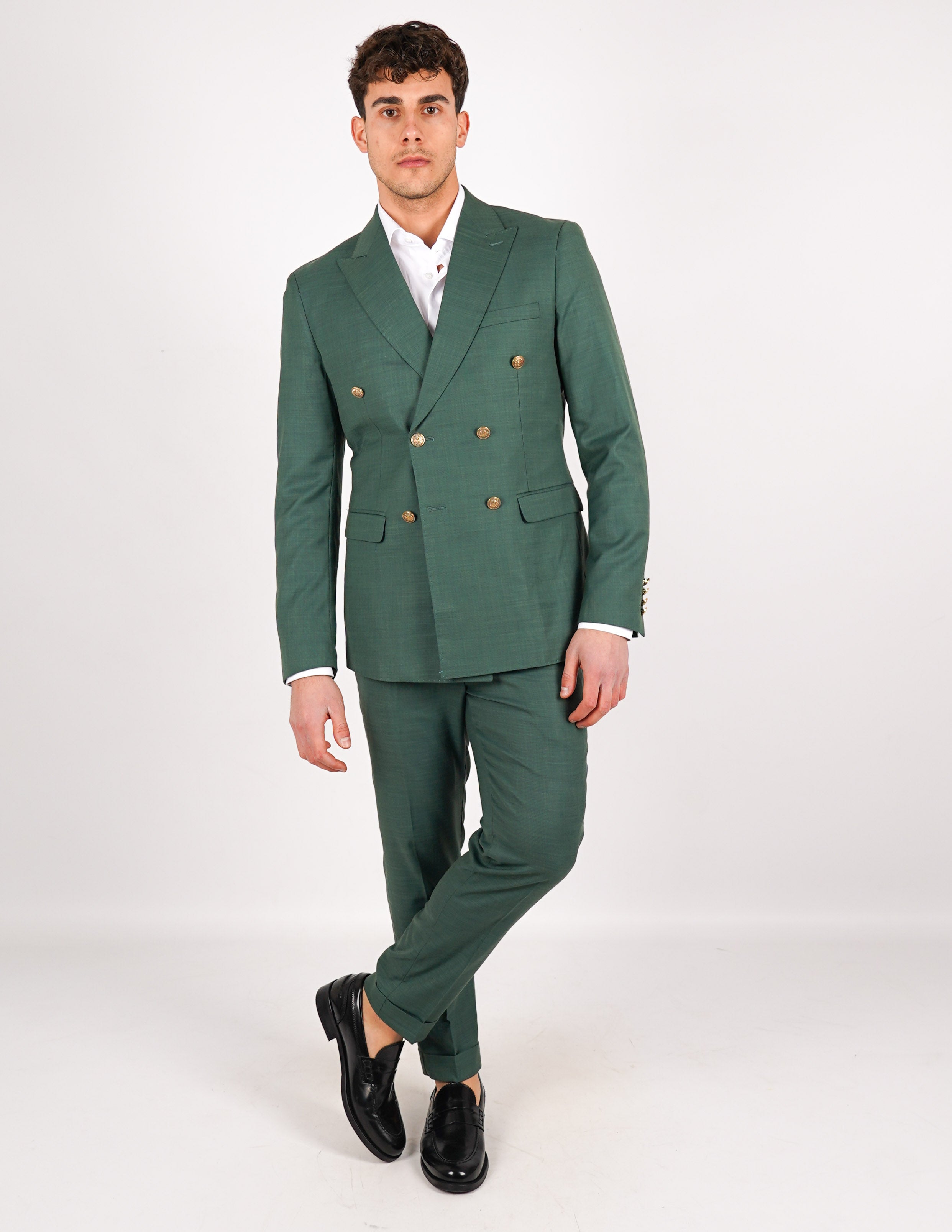 ABITO UOMO ELEGANTE con bottoni a contrasto