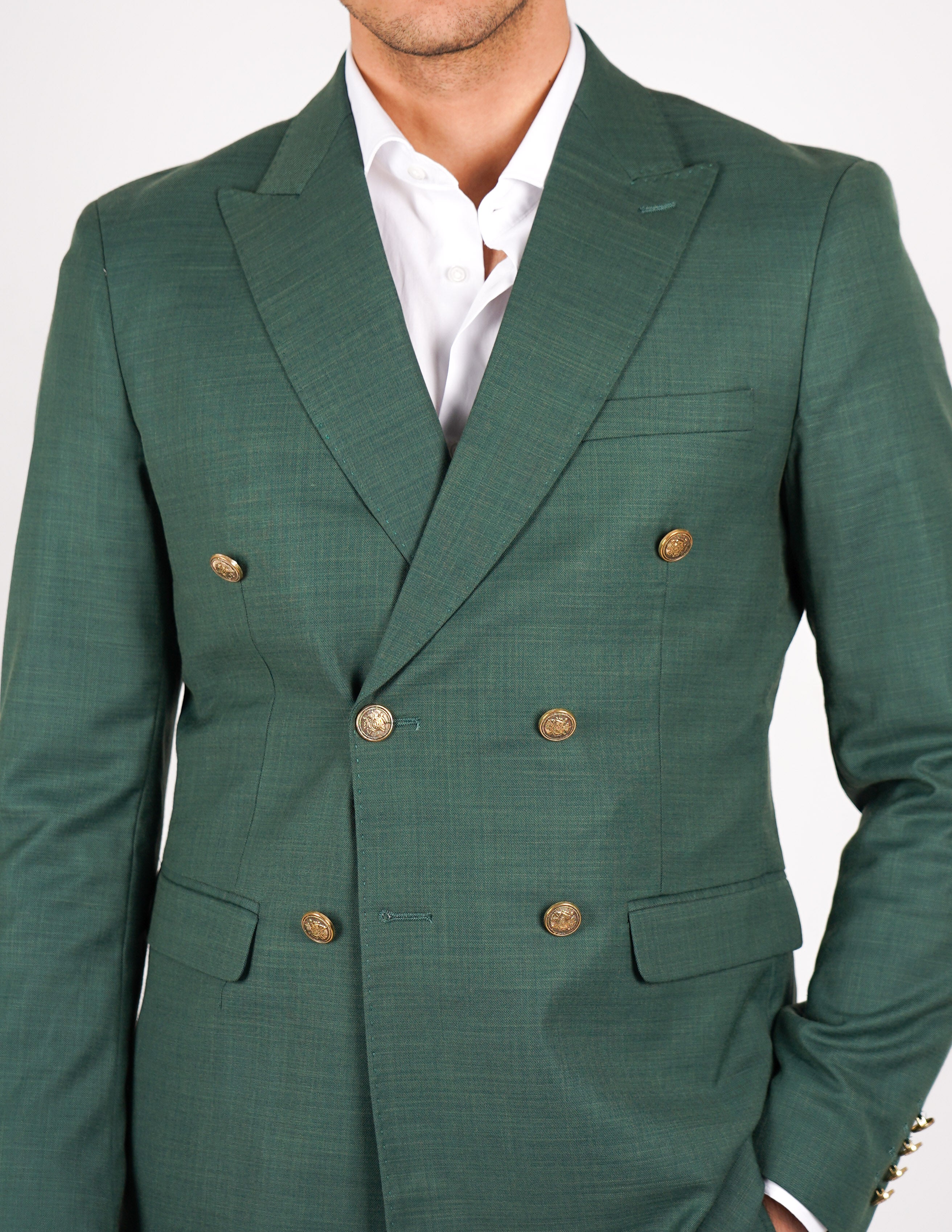 ABITO UOMO ELEGANTE con bottoni a contrasto