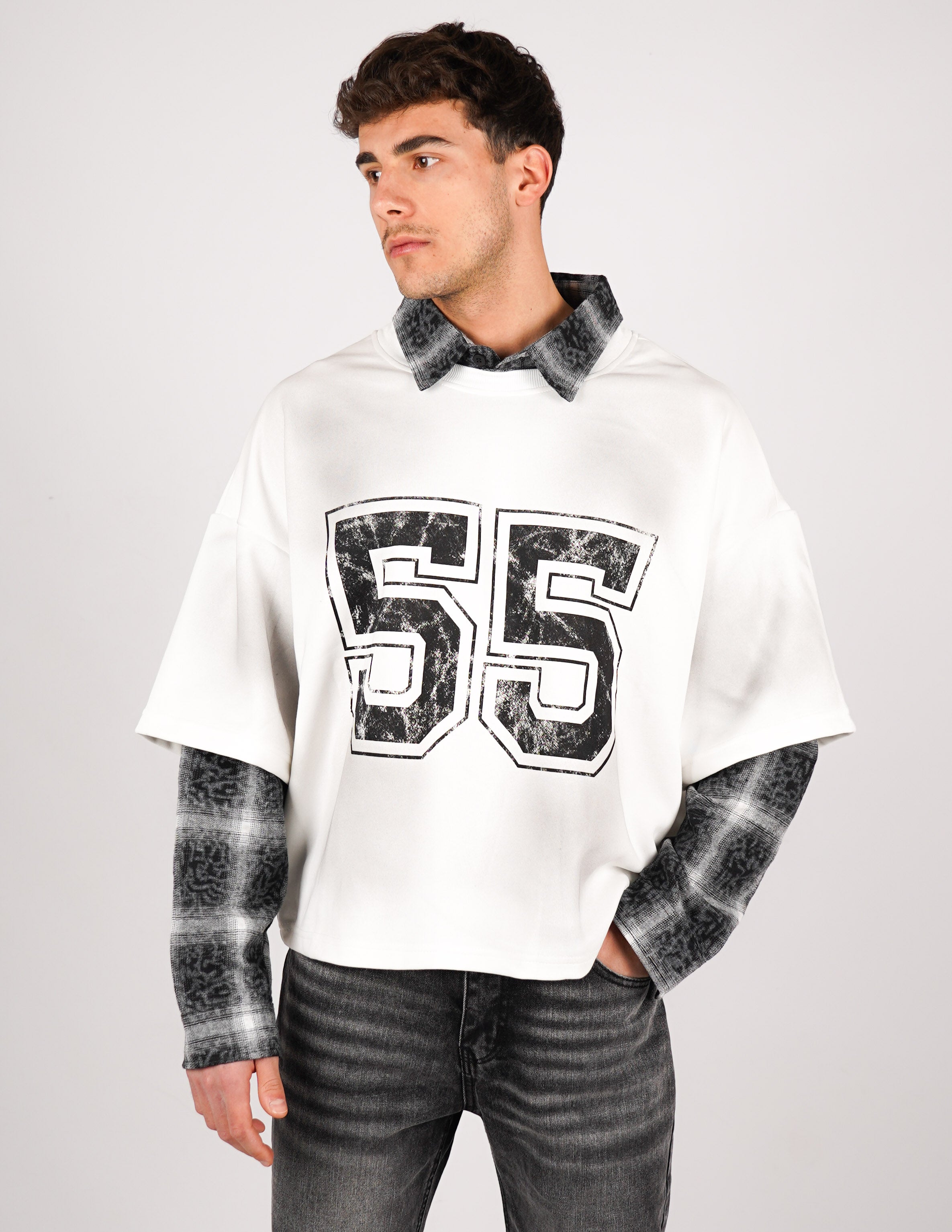 MAGLIETTA MANICA LUNGA CON CAMICIA