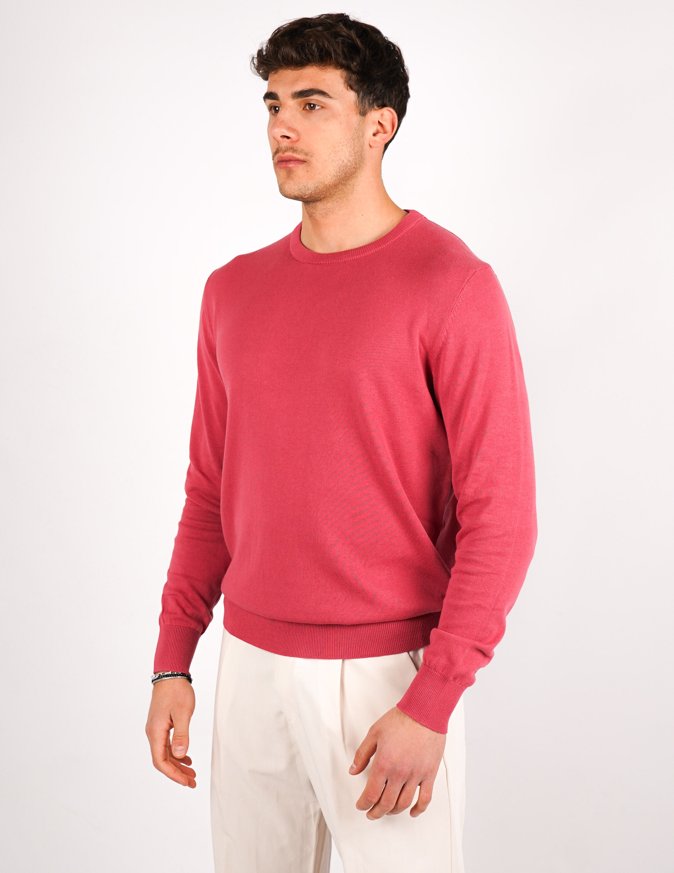 maglia in cotone girocollo