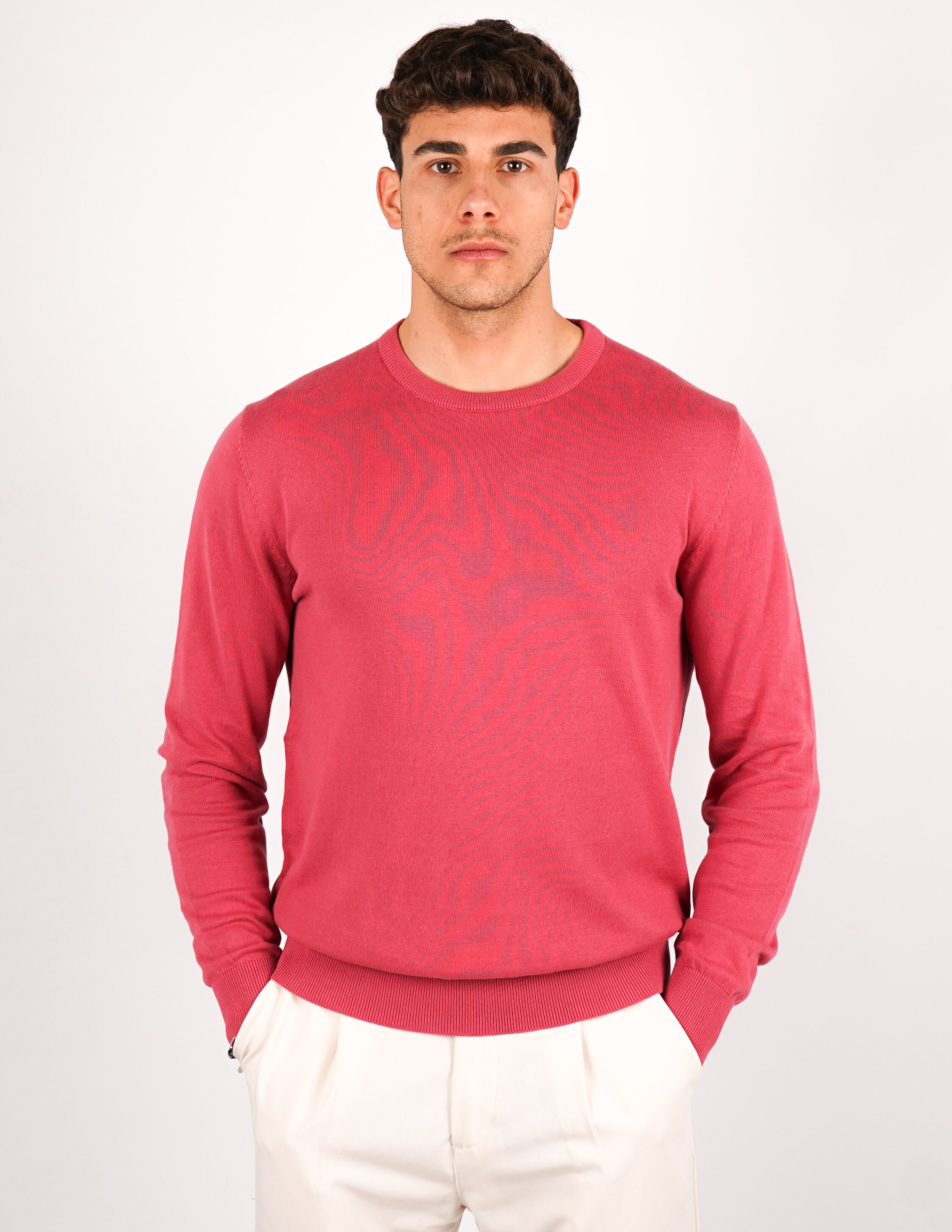 maglia in cotone girocollo