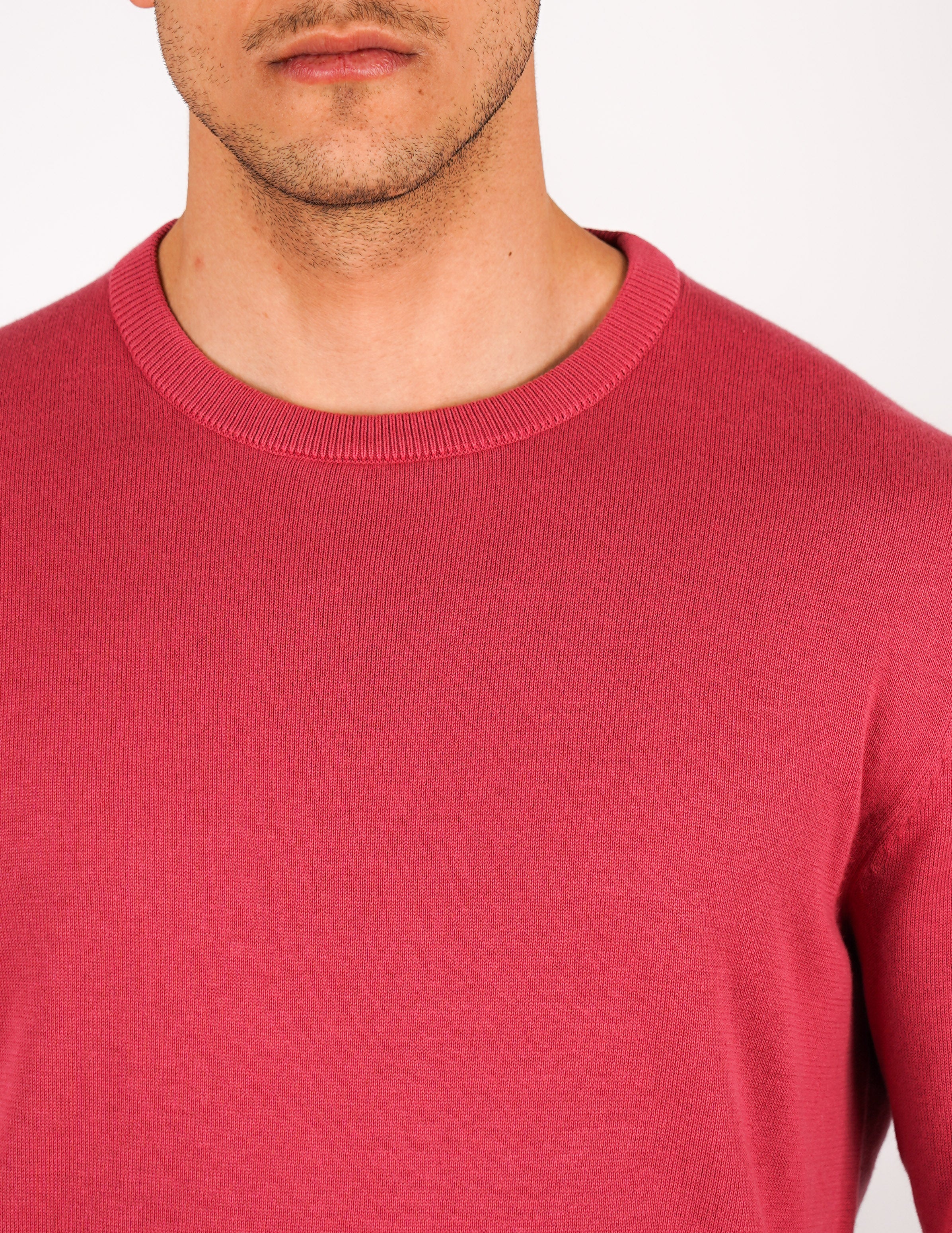 maglia in cotone girocollo