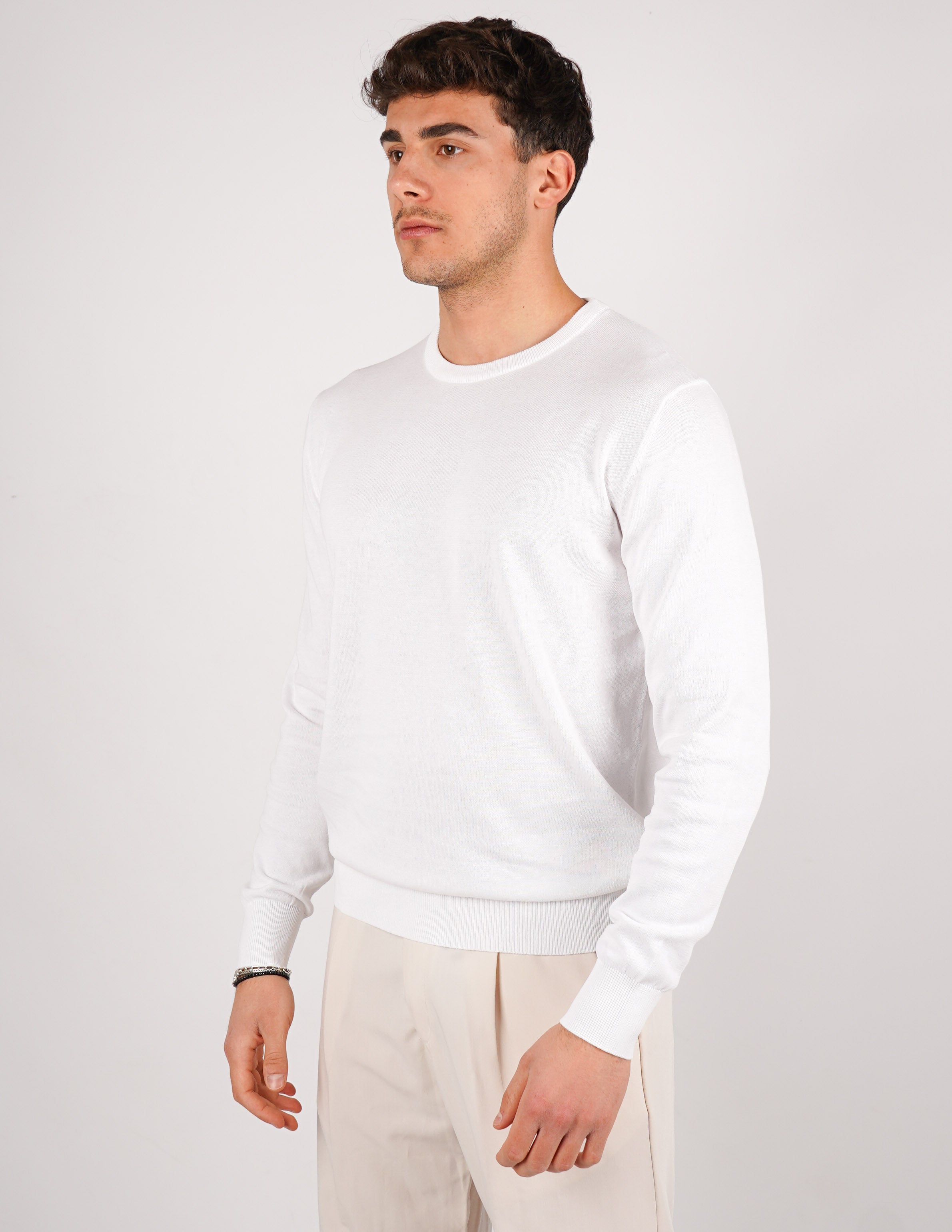 maglia in cotone girocollo