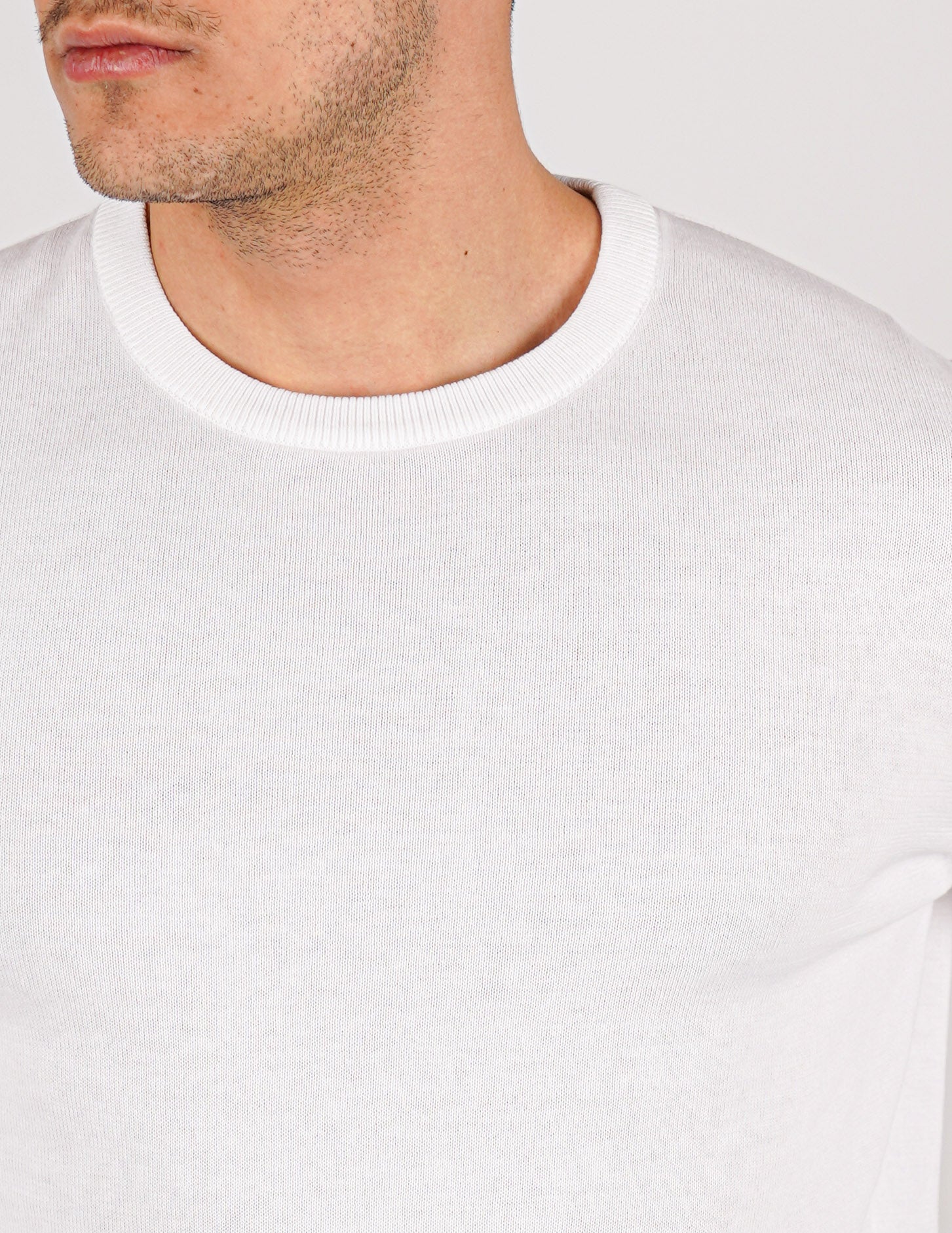 maglia in cotone girocollo