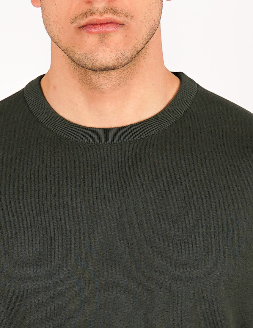 maglia in cotone girocollo