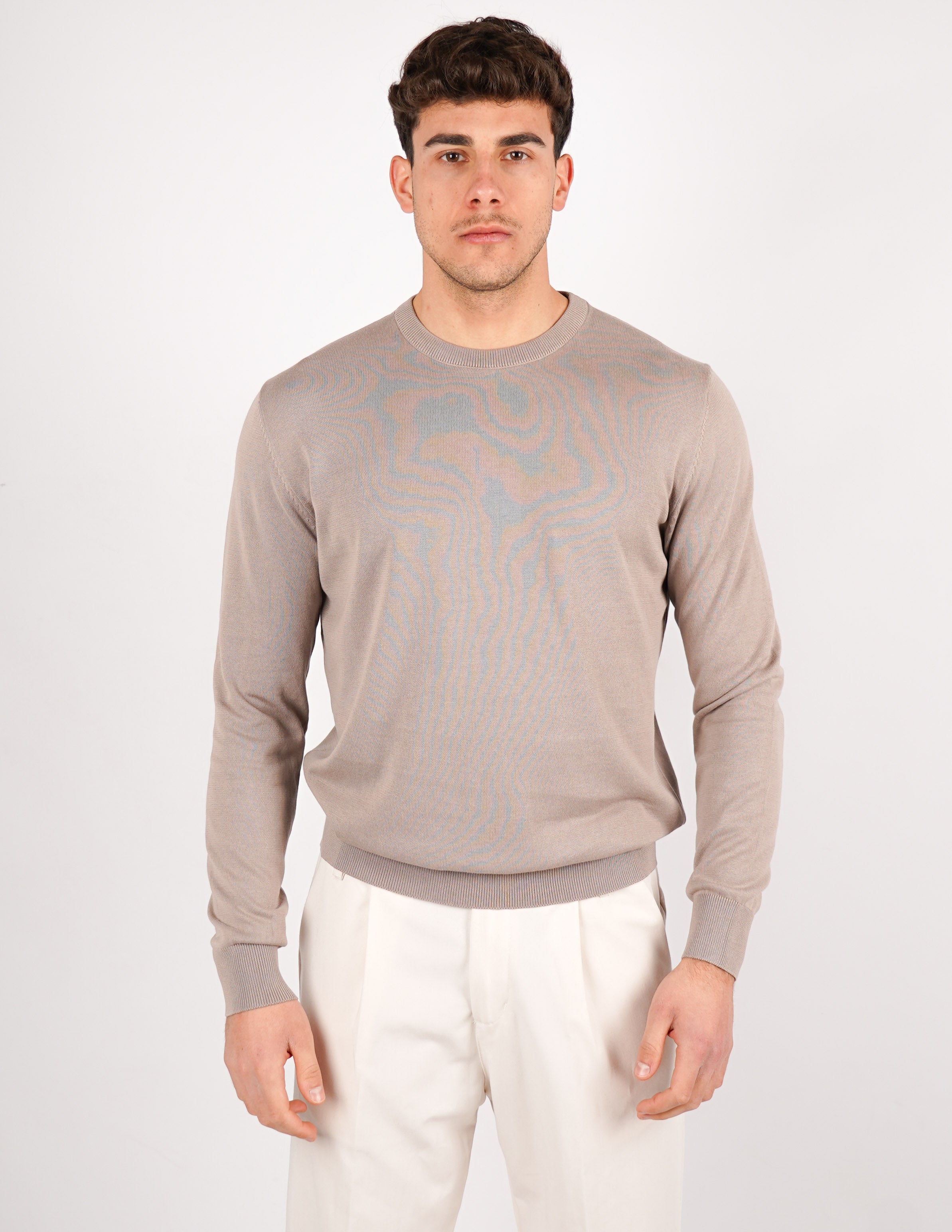 maglia in cotone girocollo