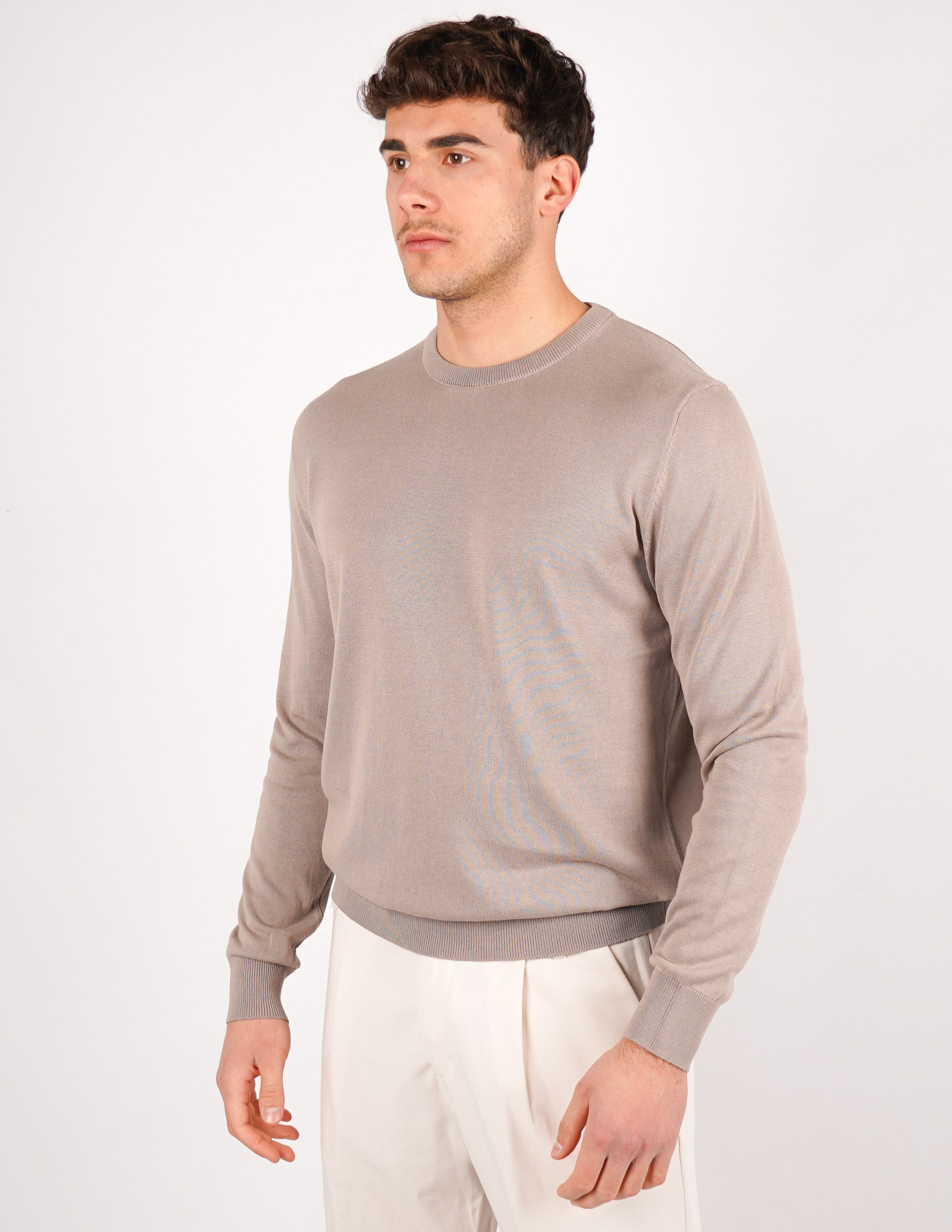maglia in cotone girocollo