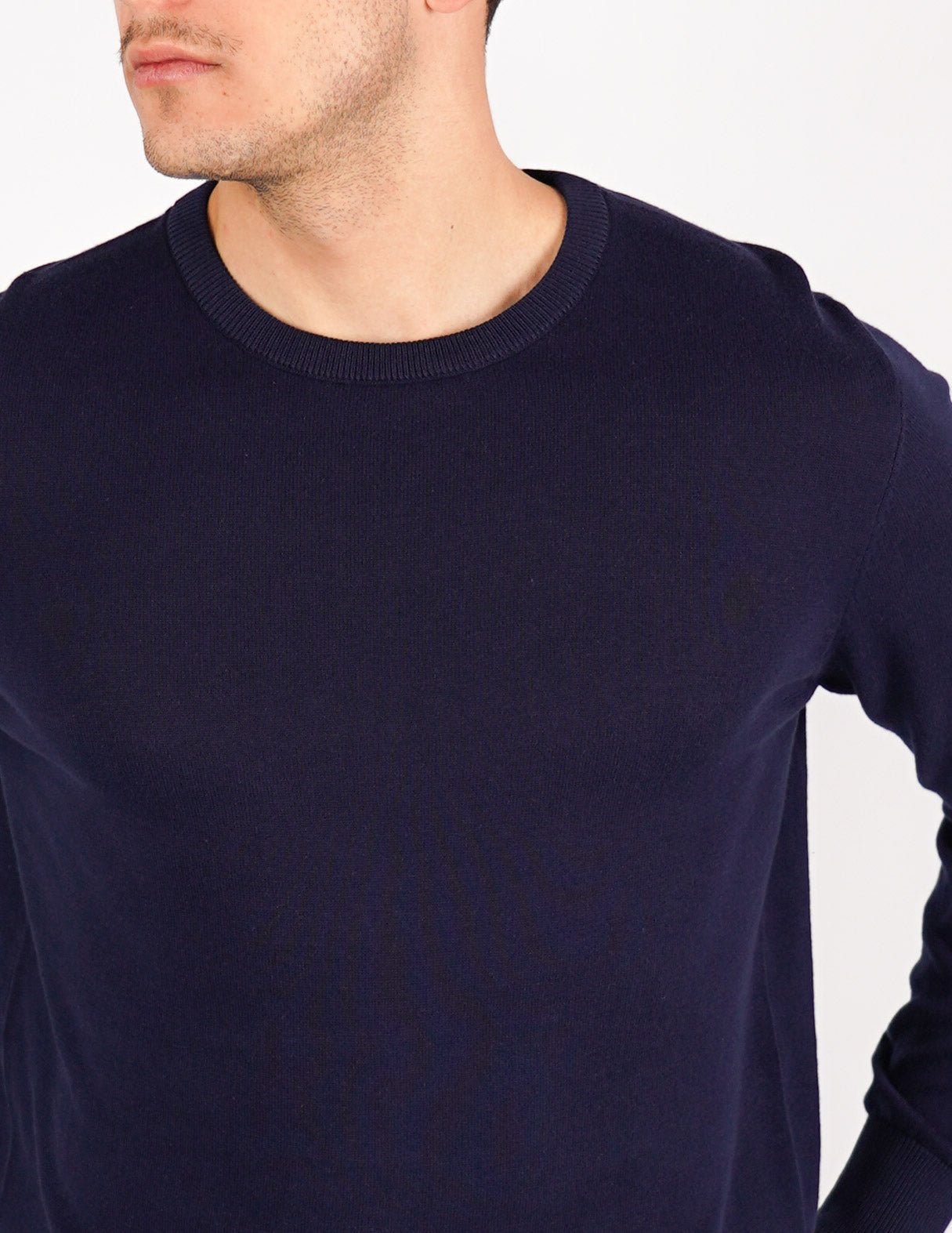 maglia in cotone girocollo