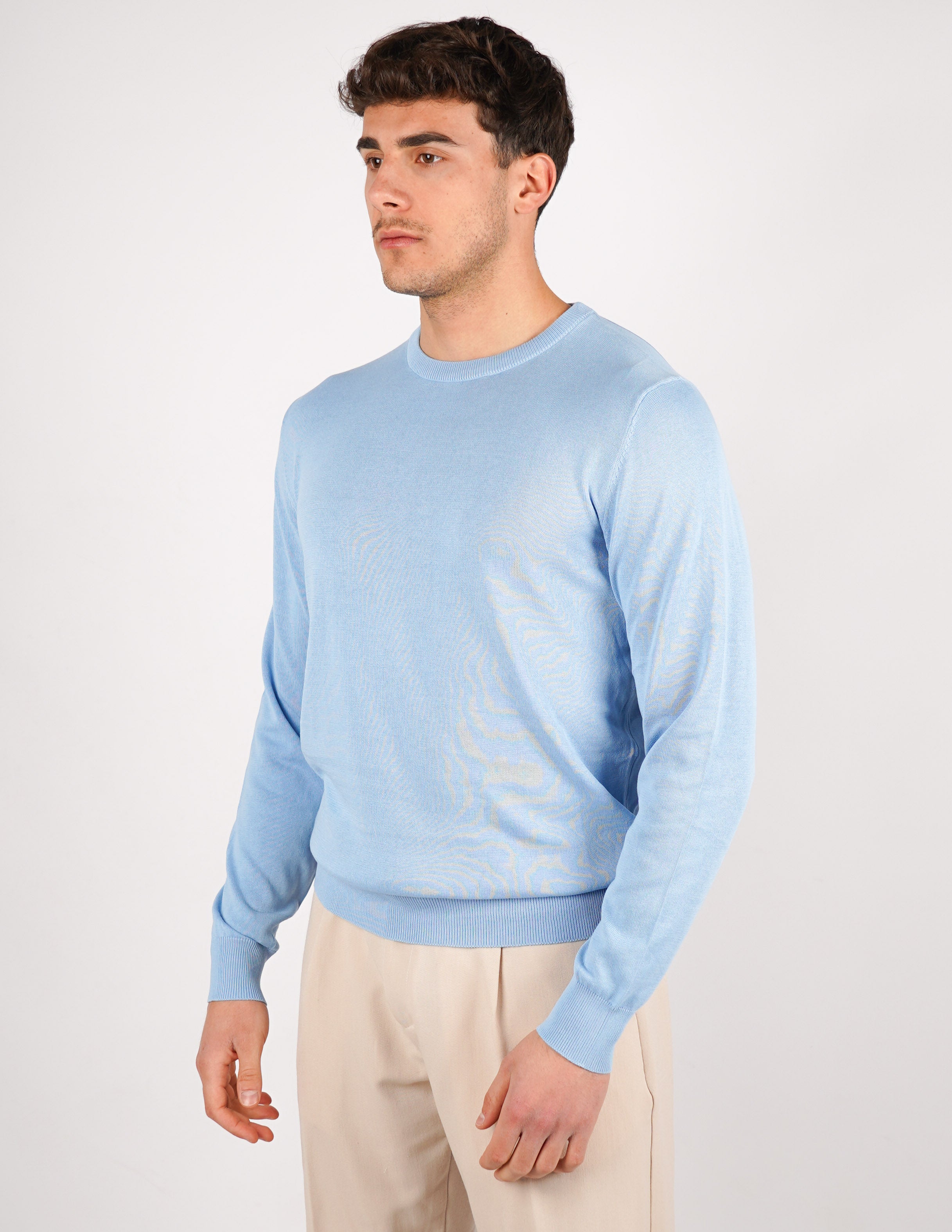 MAGLIA IN COTONE GIROCOLLO