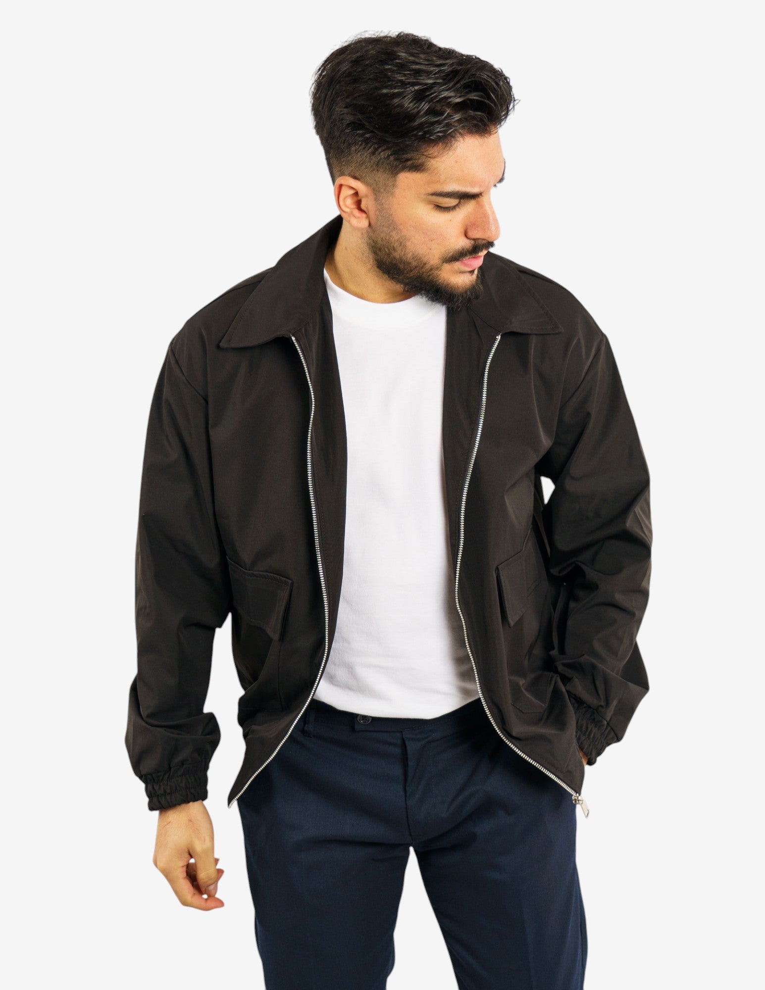 giubbino leggero con collo