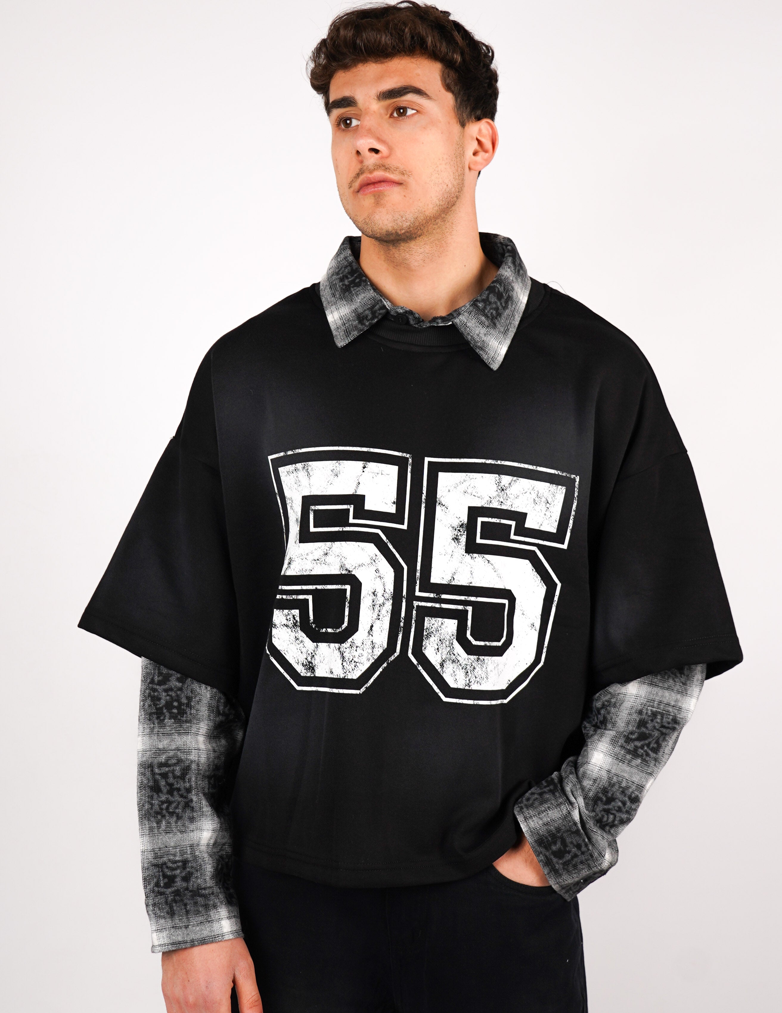 MAGLIETTA MANICA LUNGA CON CAMICIA