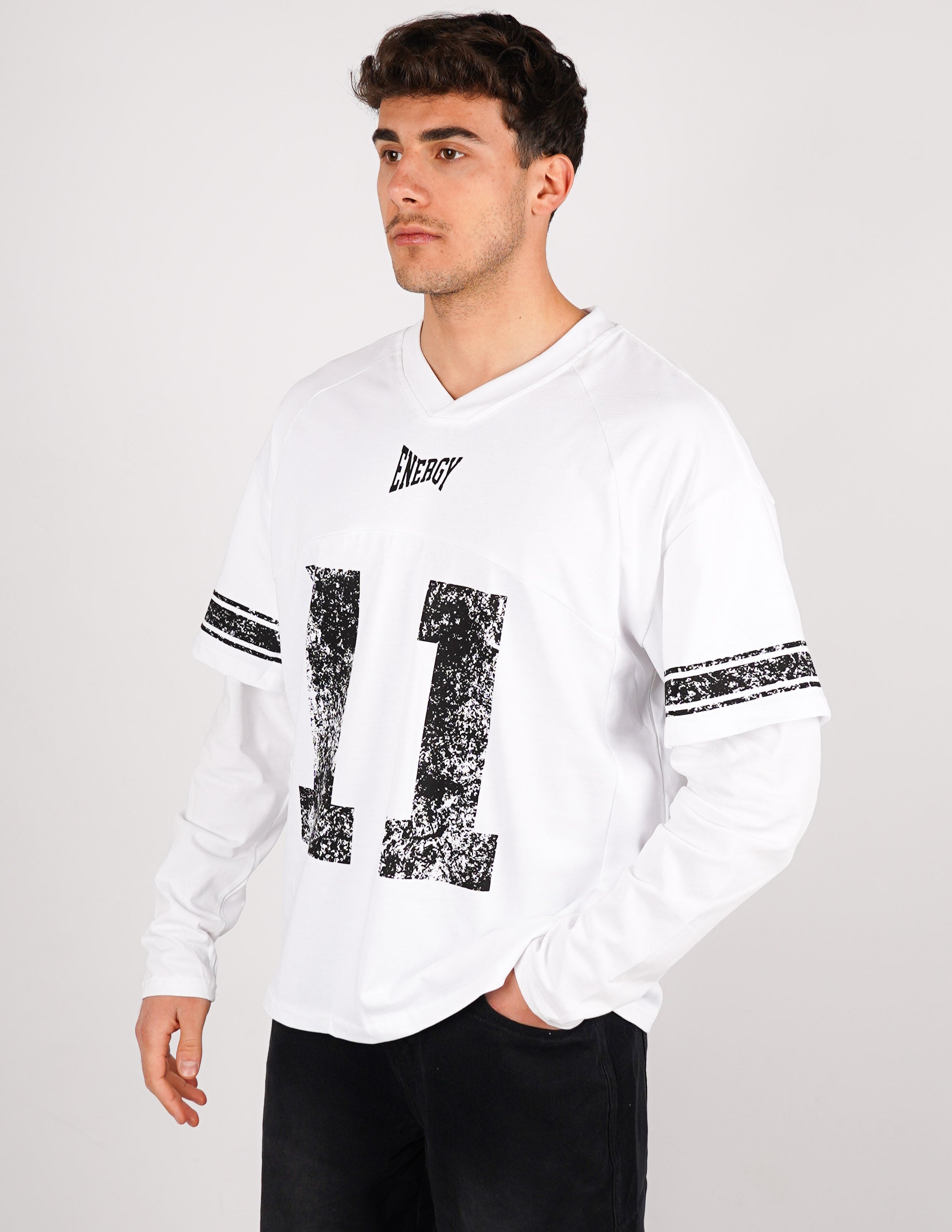 t-shirt long sleeve con stampa