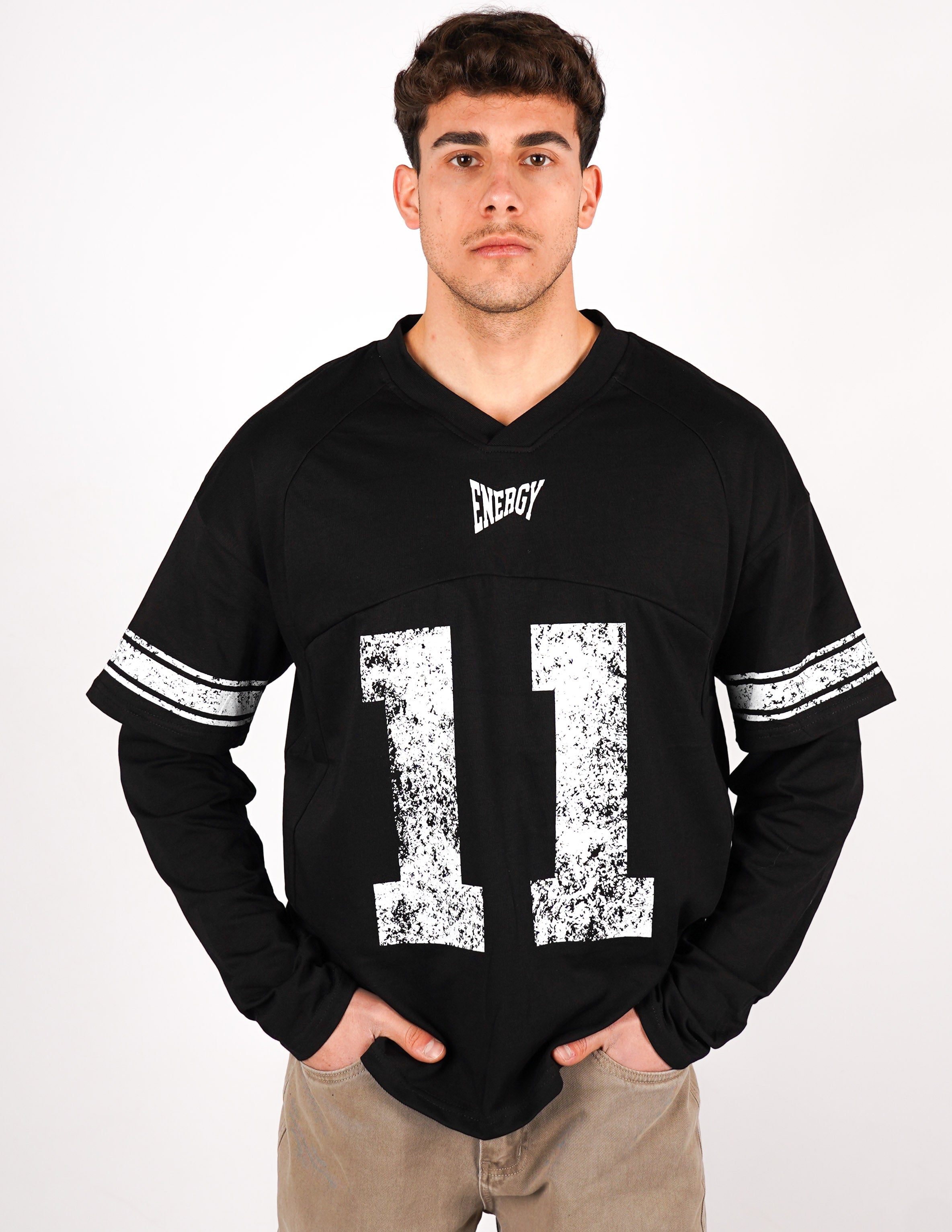 t-shirt long sleeve con stampa