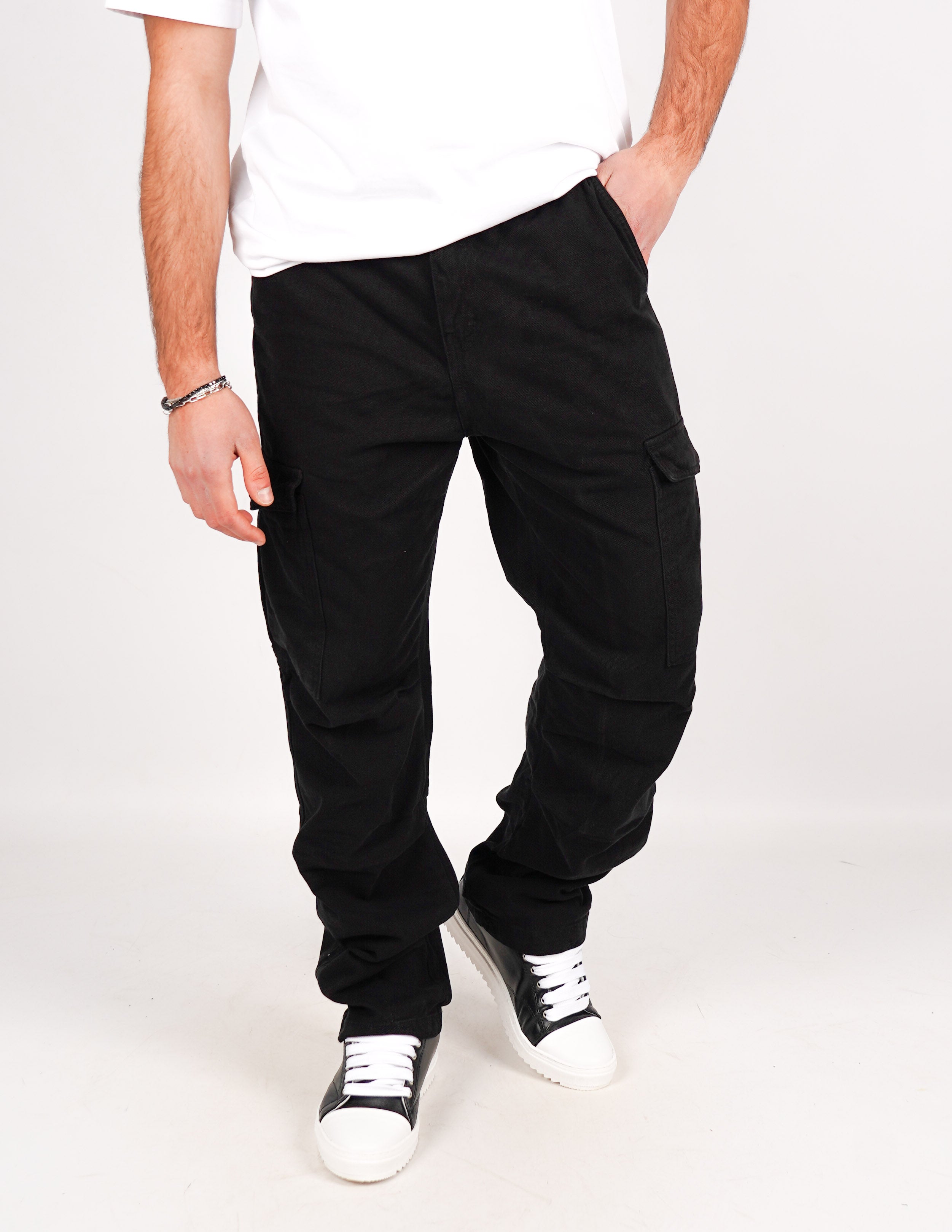 JEANS CARGO TINTA UNITA