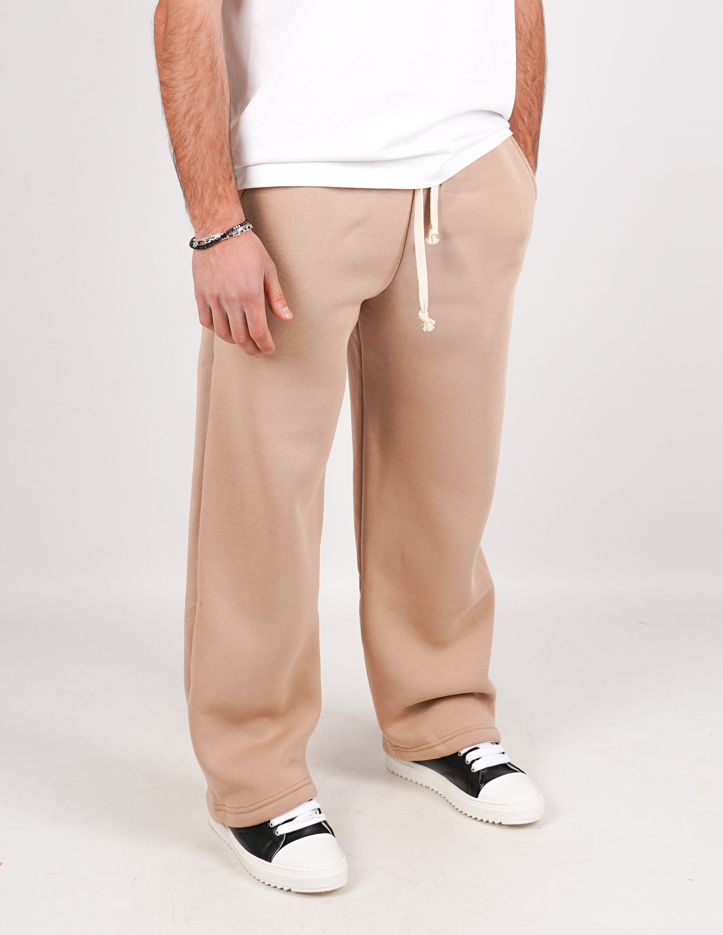 pantalone in tuta fondo largo