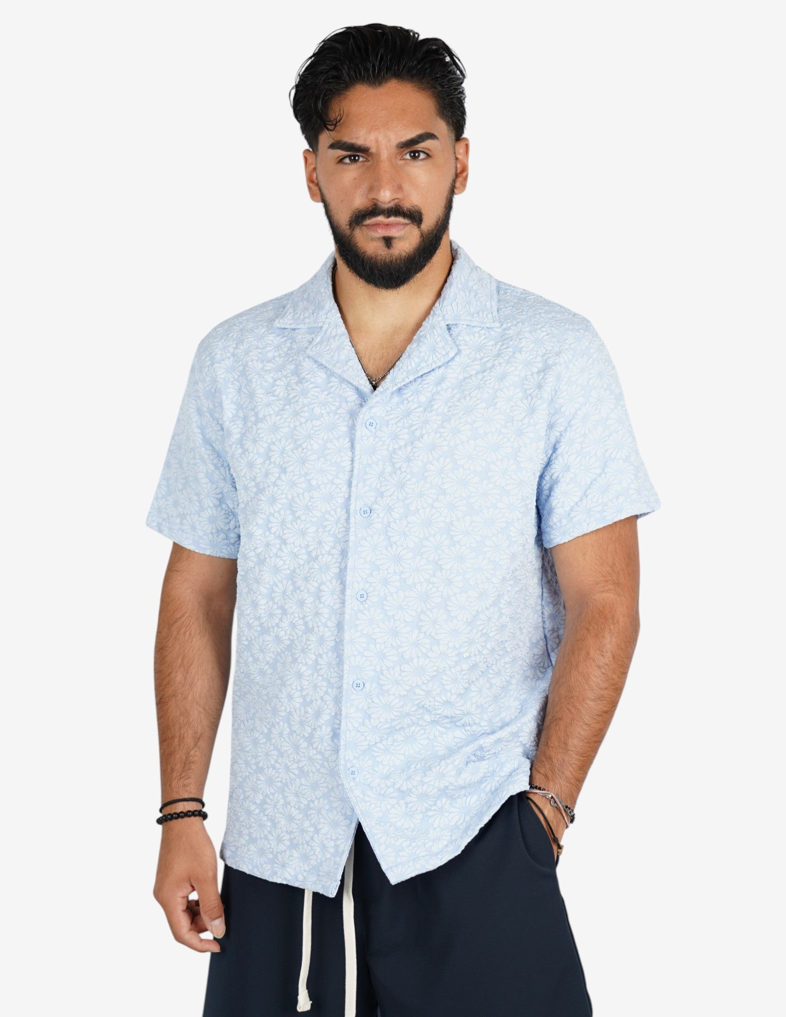 camicia manica corta strutturata