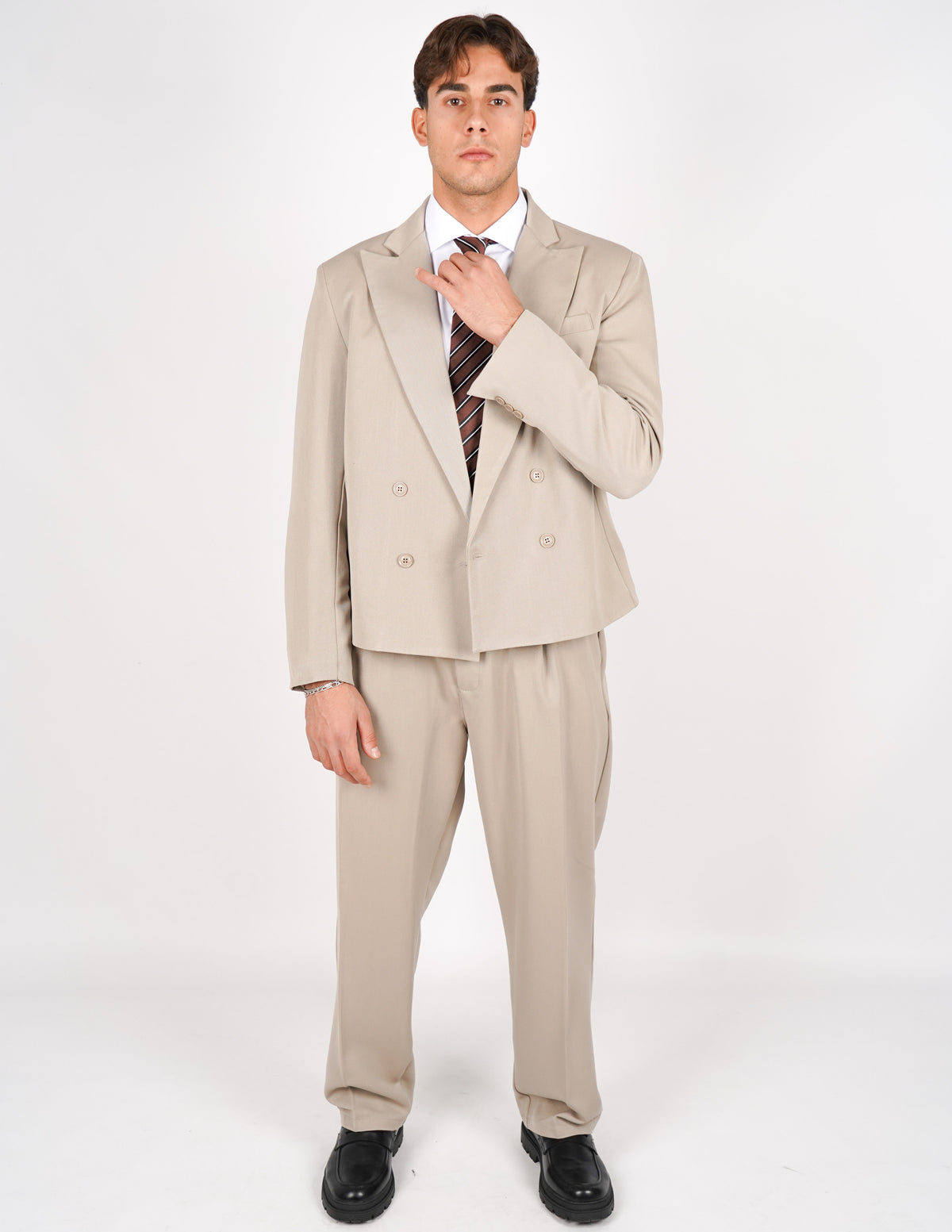 abito doppiopetto elegante crop fit