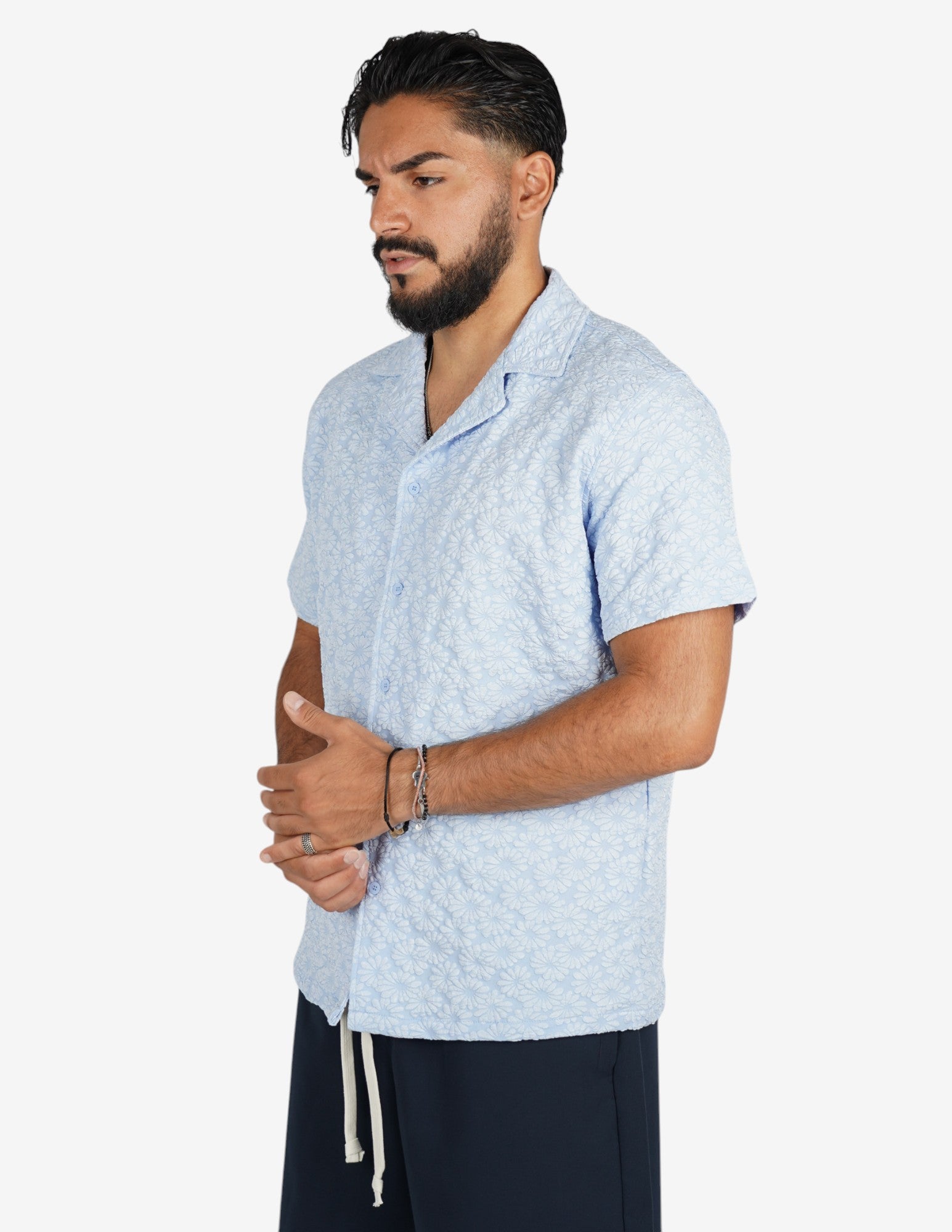 camicia manica corta strutturata
