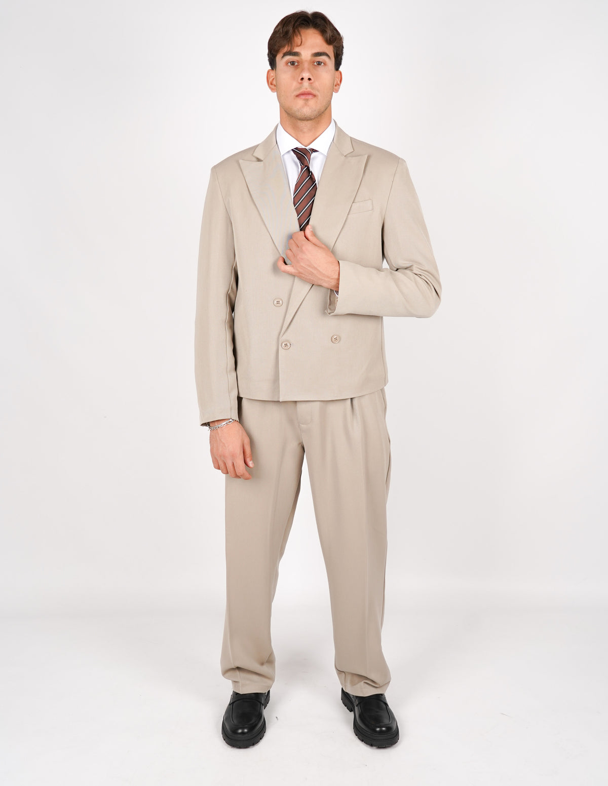 abito doppiopetto elegante crop fit