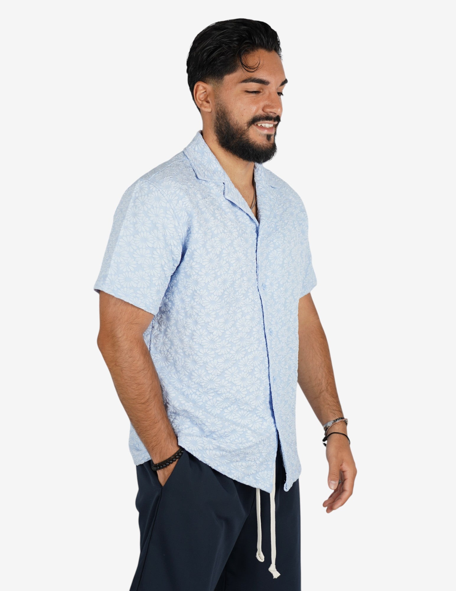 camicia manica corta strutturata