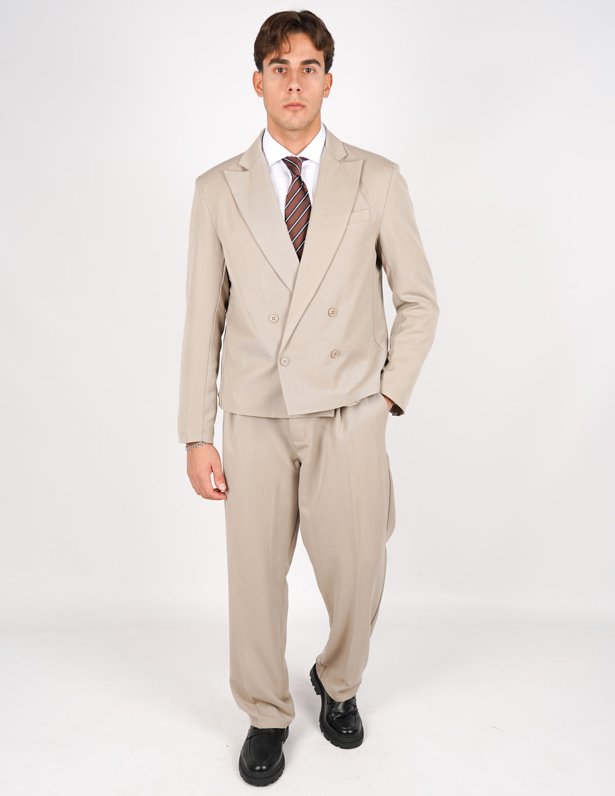 abito doppiopetto elegante crop fit
