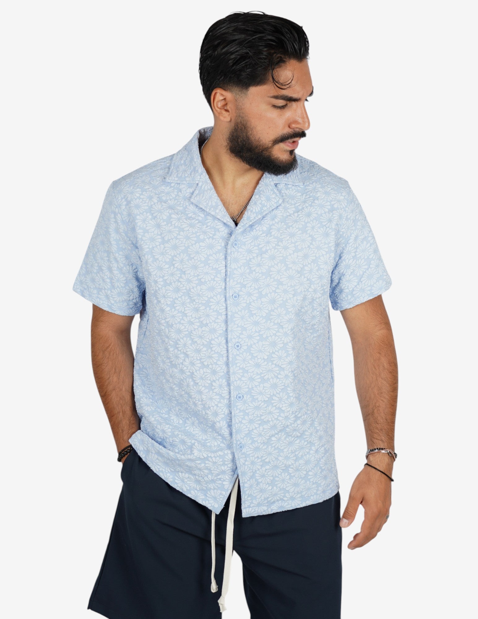 camicia manica corta strutturata