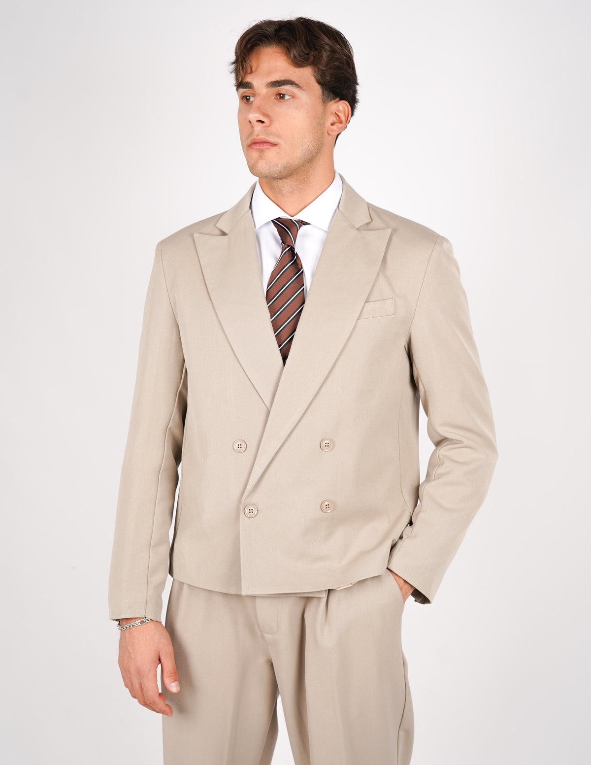 abito doppiopetto elegante crop fit