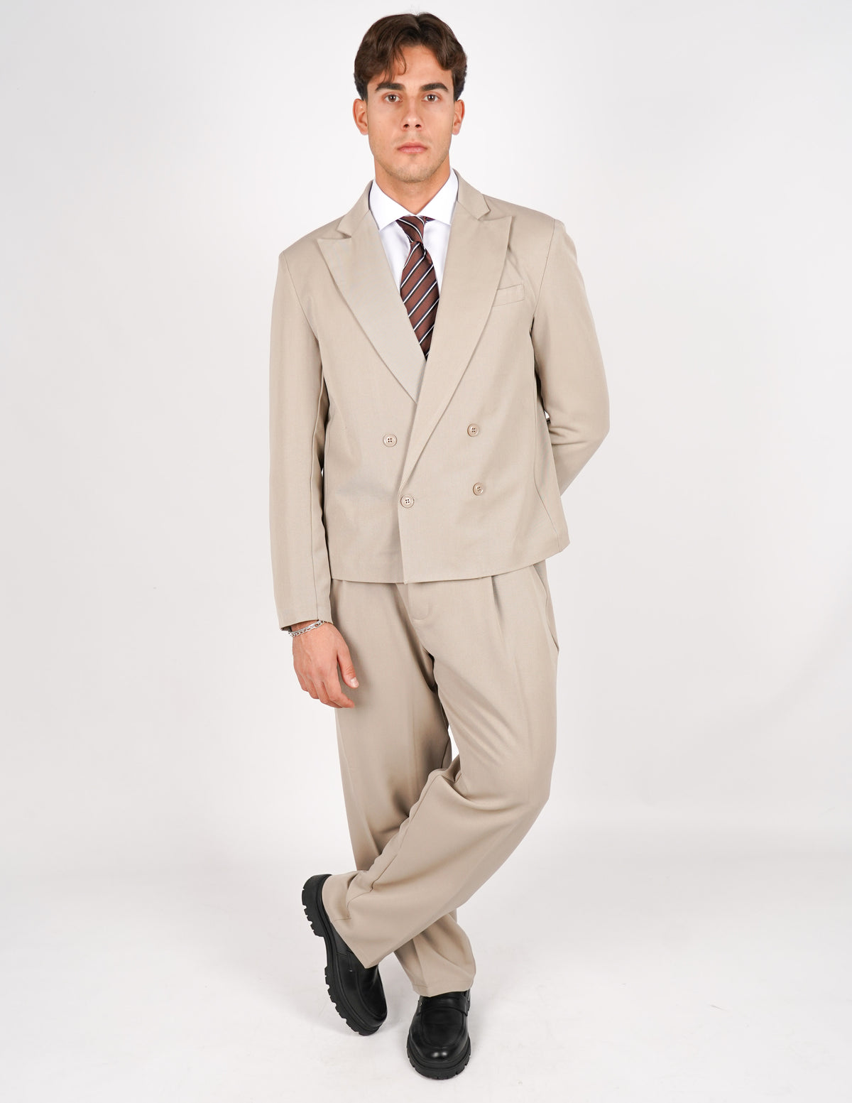 abito doppiopetto elegante crop fit