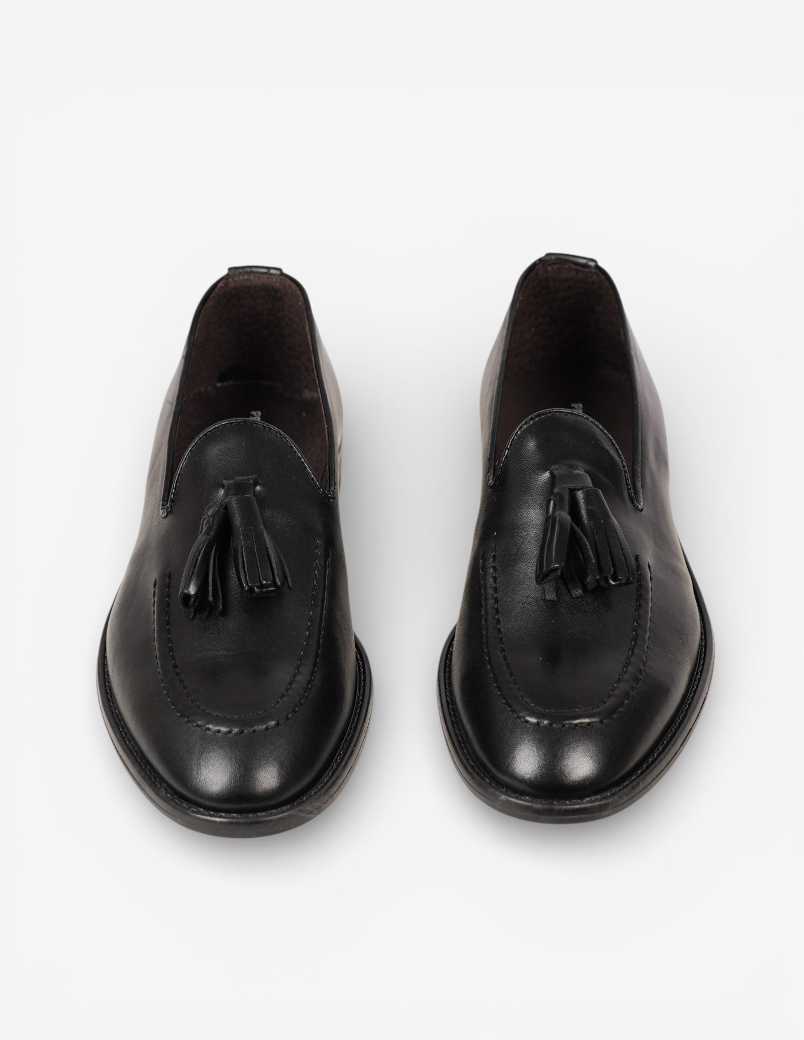 mocassino in pelle con nappine