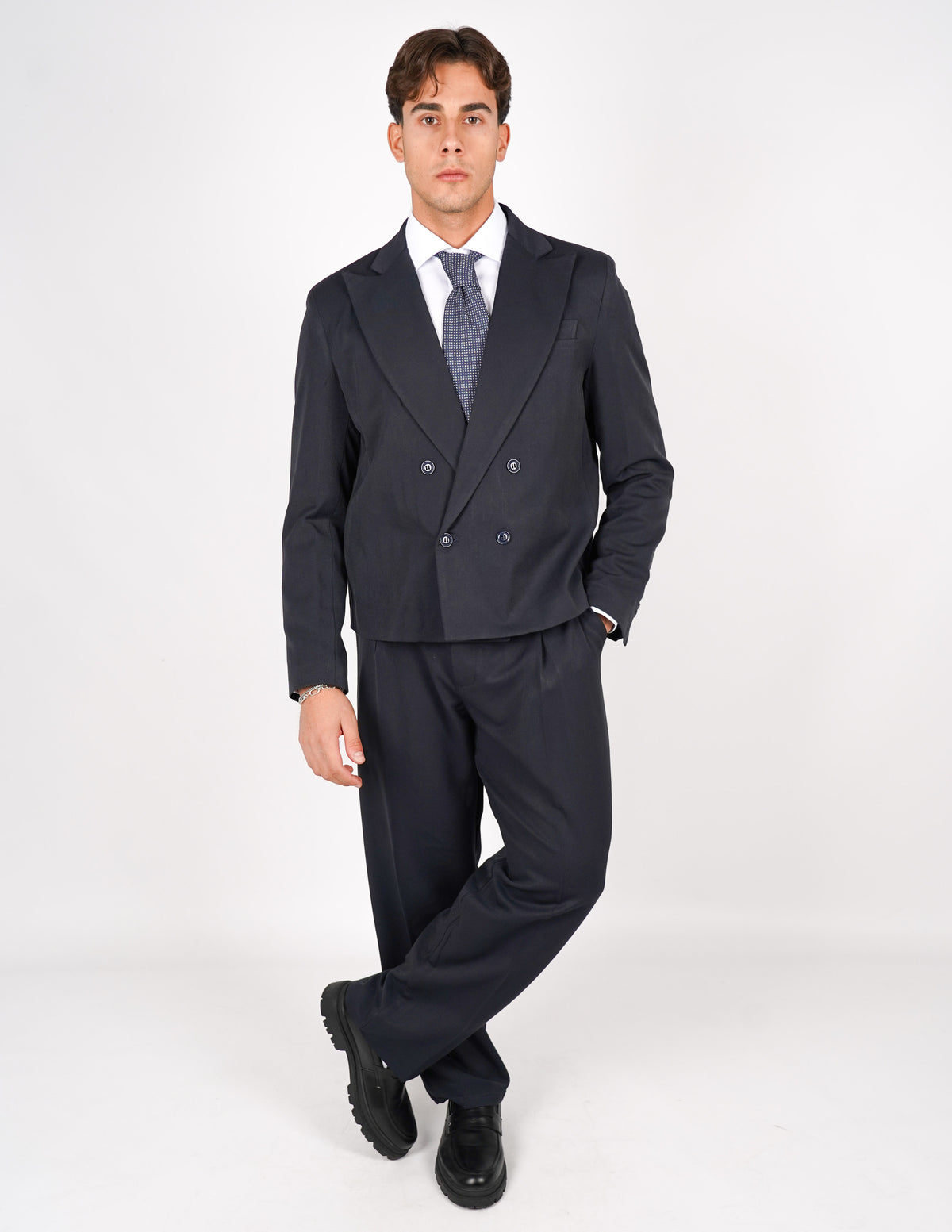 abito doppiopetto elegante crop fit